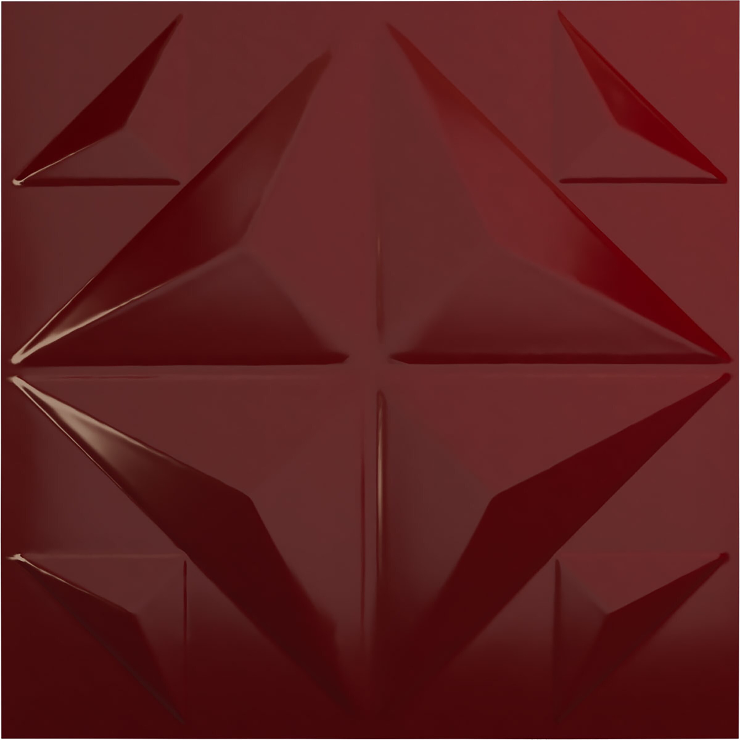 Ekena Millwork WP20X20CRHML 19-5/8-in x 19-5/8-in Embossed Paintable/Stainable Red PVC Wall Panel (