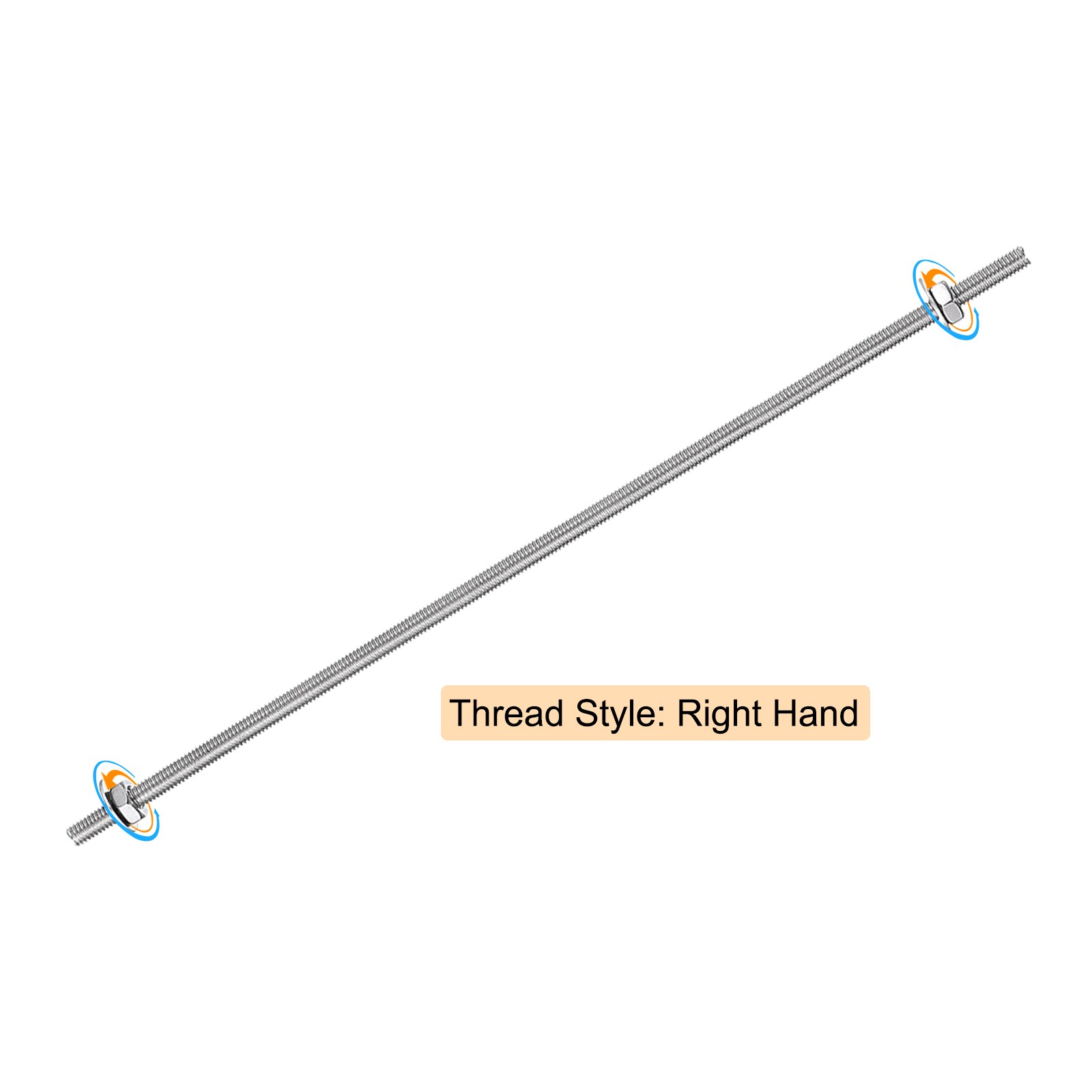 Unique Bargains S26031300UX6787 Threaded-Rod - View #3
