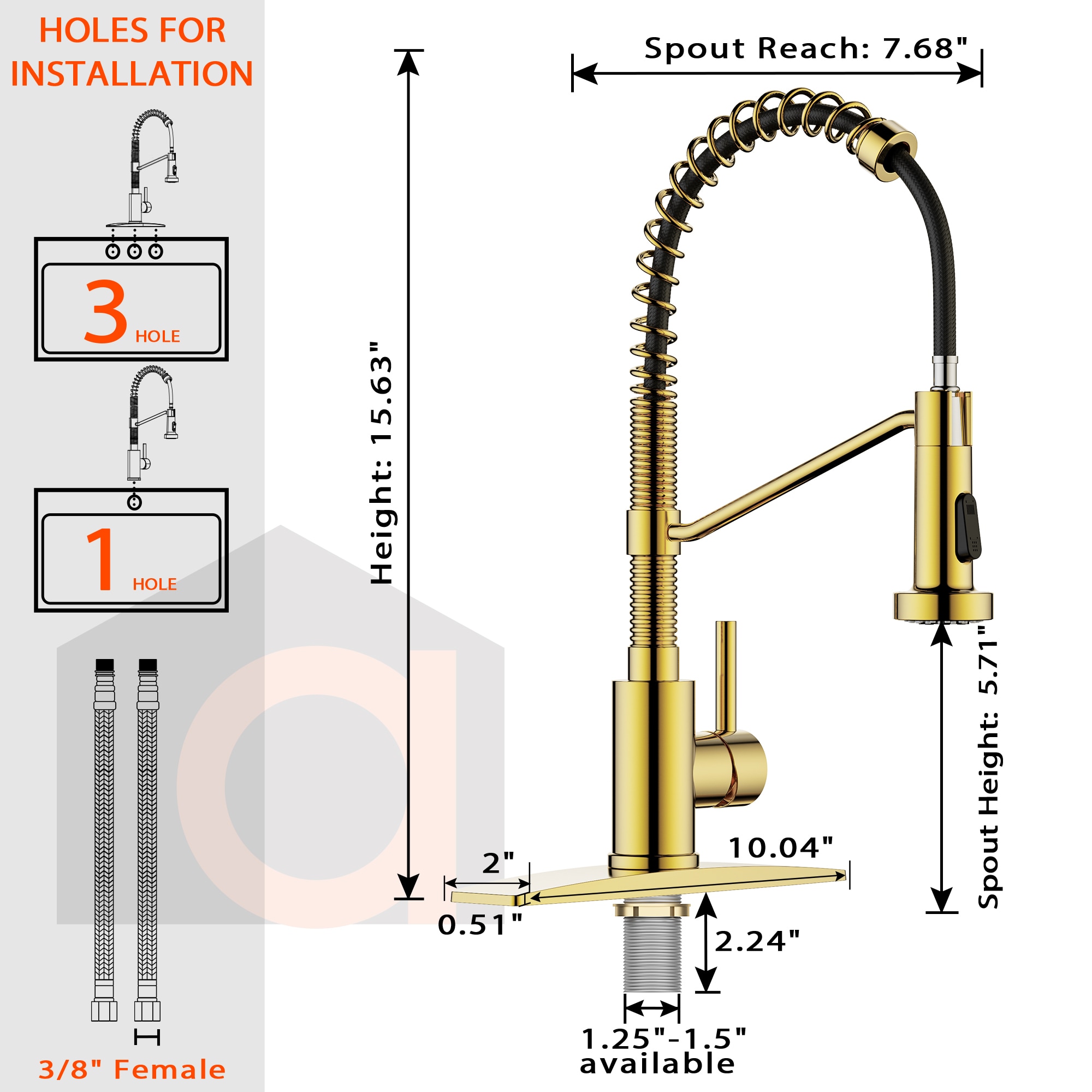 androme AA22007G Kitchen-Faucets - View #8