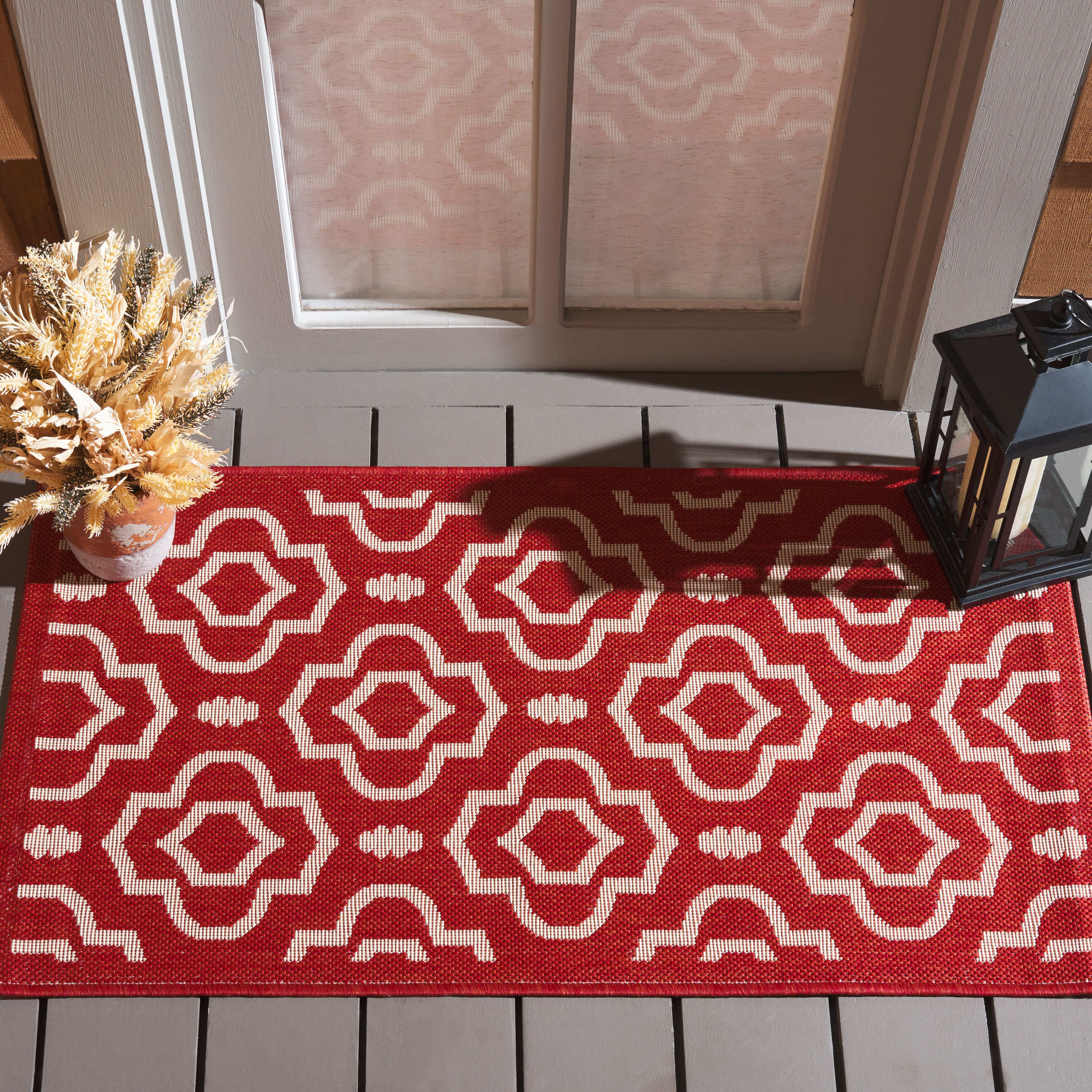 Cy 6926-248 Red Bone 2 x 4 Rectangular Area rug