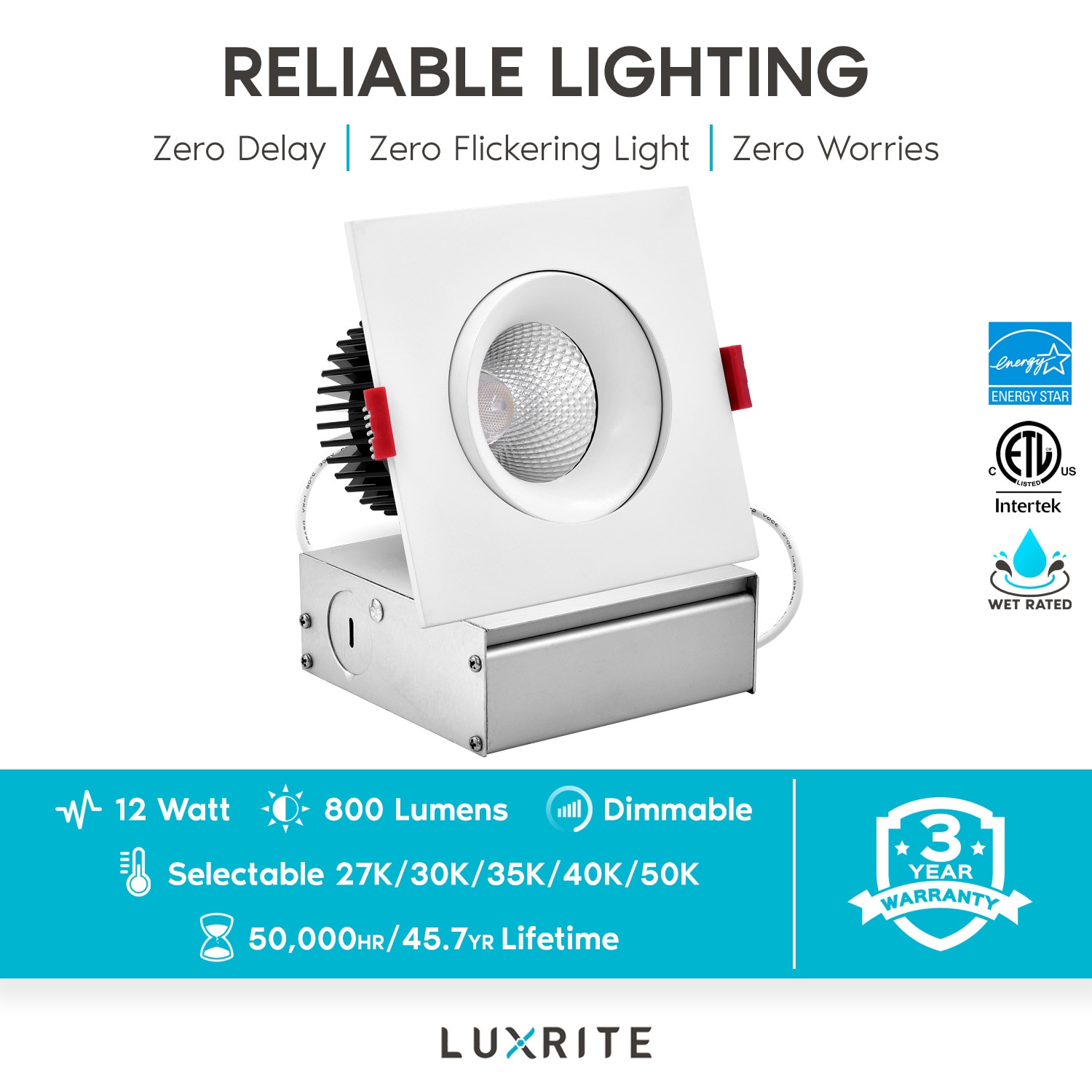 Luxrite LR32180-1PK Led-Retrofit-Downlight - View #7