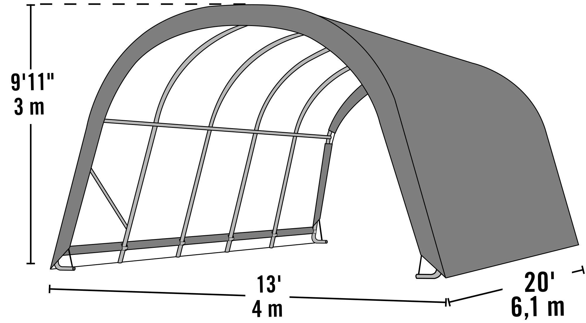 ShelterLogic 51351 Canopy-Storage - View #11