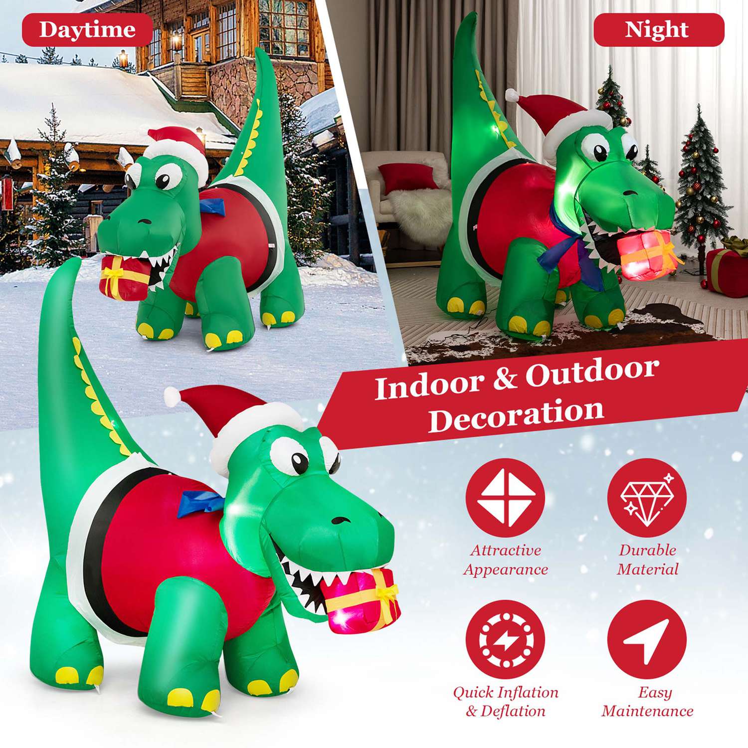Costway CSHY000466 Christmas-Inflatables - View #4