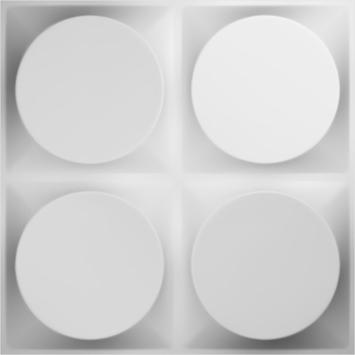 Ekena Millwork WP20X20ADWH 19-5/8-in x 19-5/8-in Embossed Paintable/Stainable White PVC Abstract Wall Panel ( 2.67-sq ft )