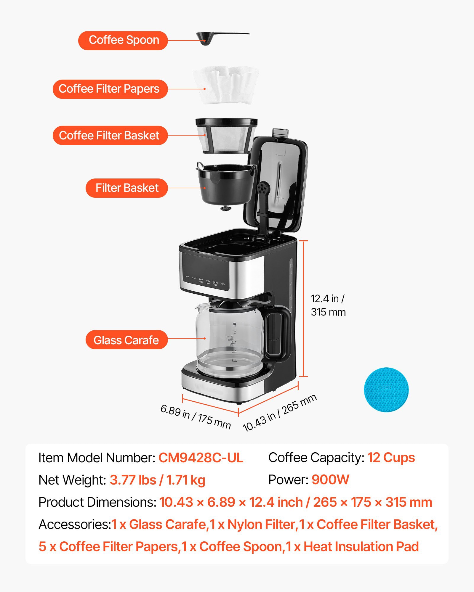 Mecale YAS-WO8YDJ Coffee-Makers - View #3