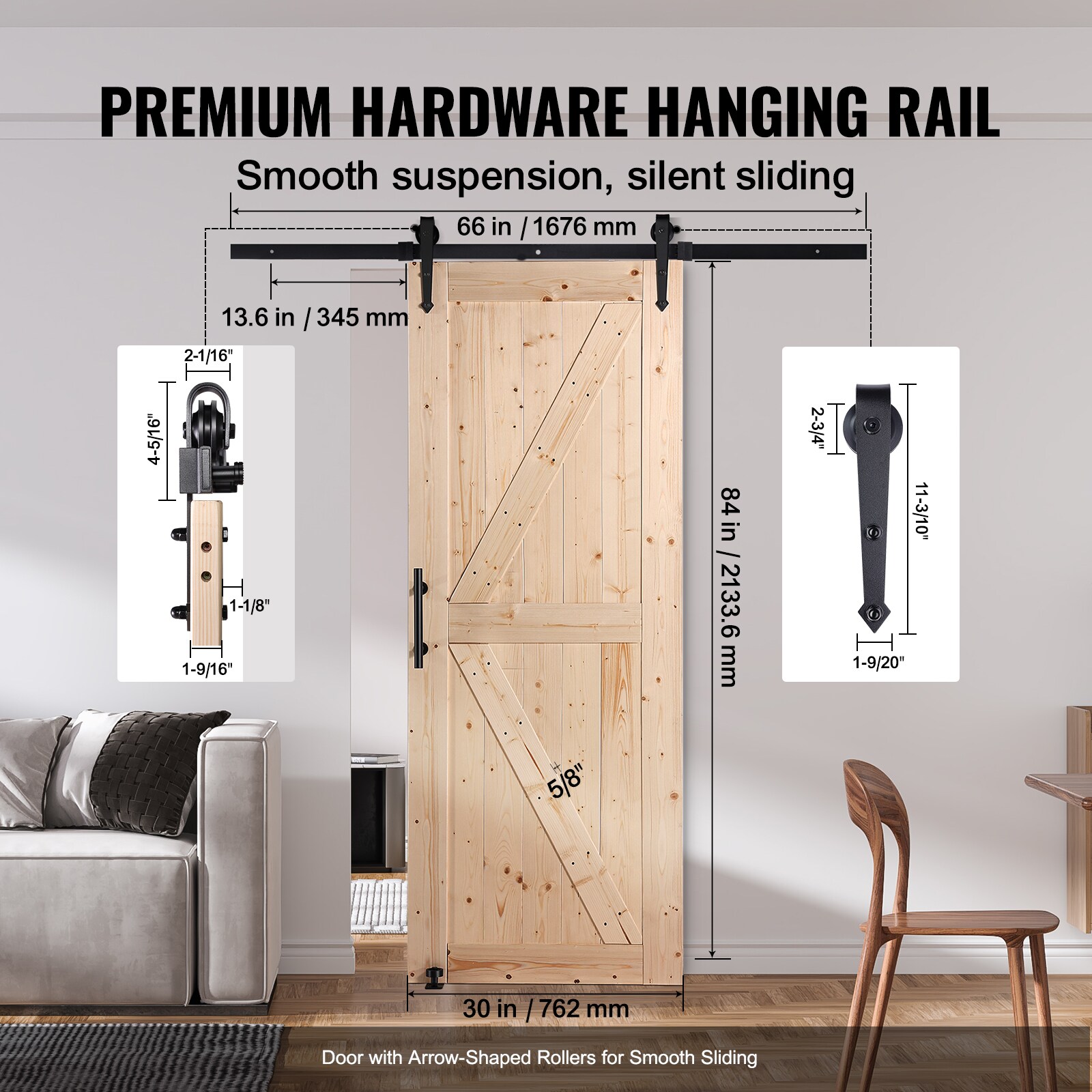 VEVOR SCMZGCMTZYS301492V0 Barn-Doors - View #4