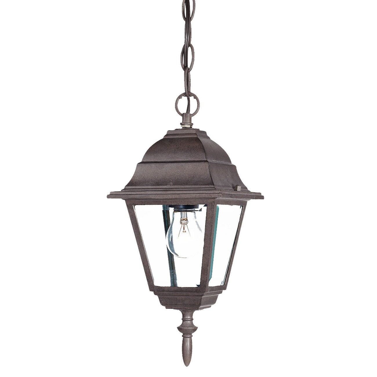 HomeRoots 4000397993 1 -Light 12.5-in H Brown Hardwired Outdoor Wall Light