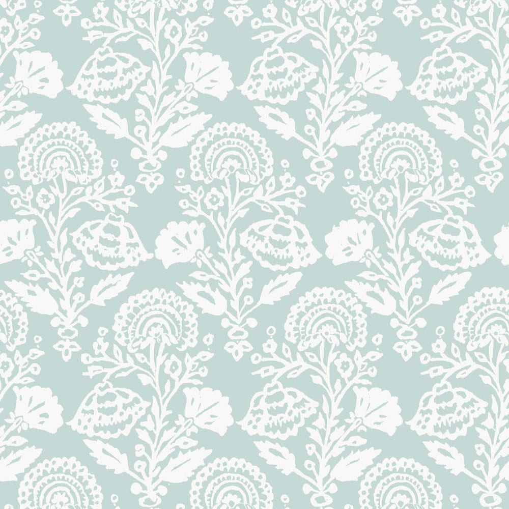 Tempaper FK15103 28-Sq. Feet Green Vinyl Floral Self-adhesive Peel and Stick Wallpaper