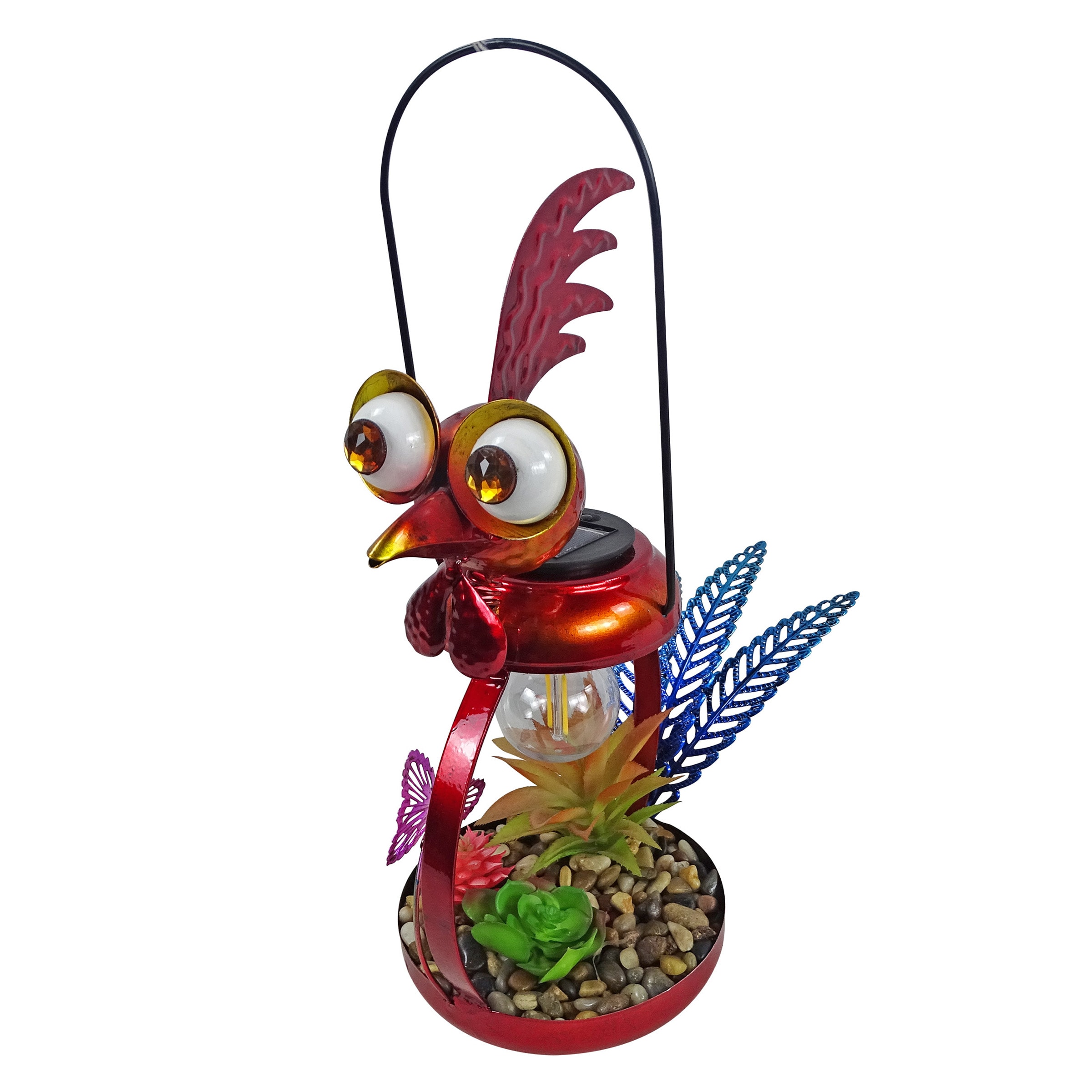 Alpine Corporation LYT286SLR-HH 16-Inches H x 6-Inches W Red Animal Garden Statue