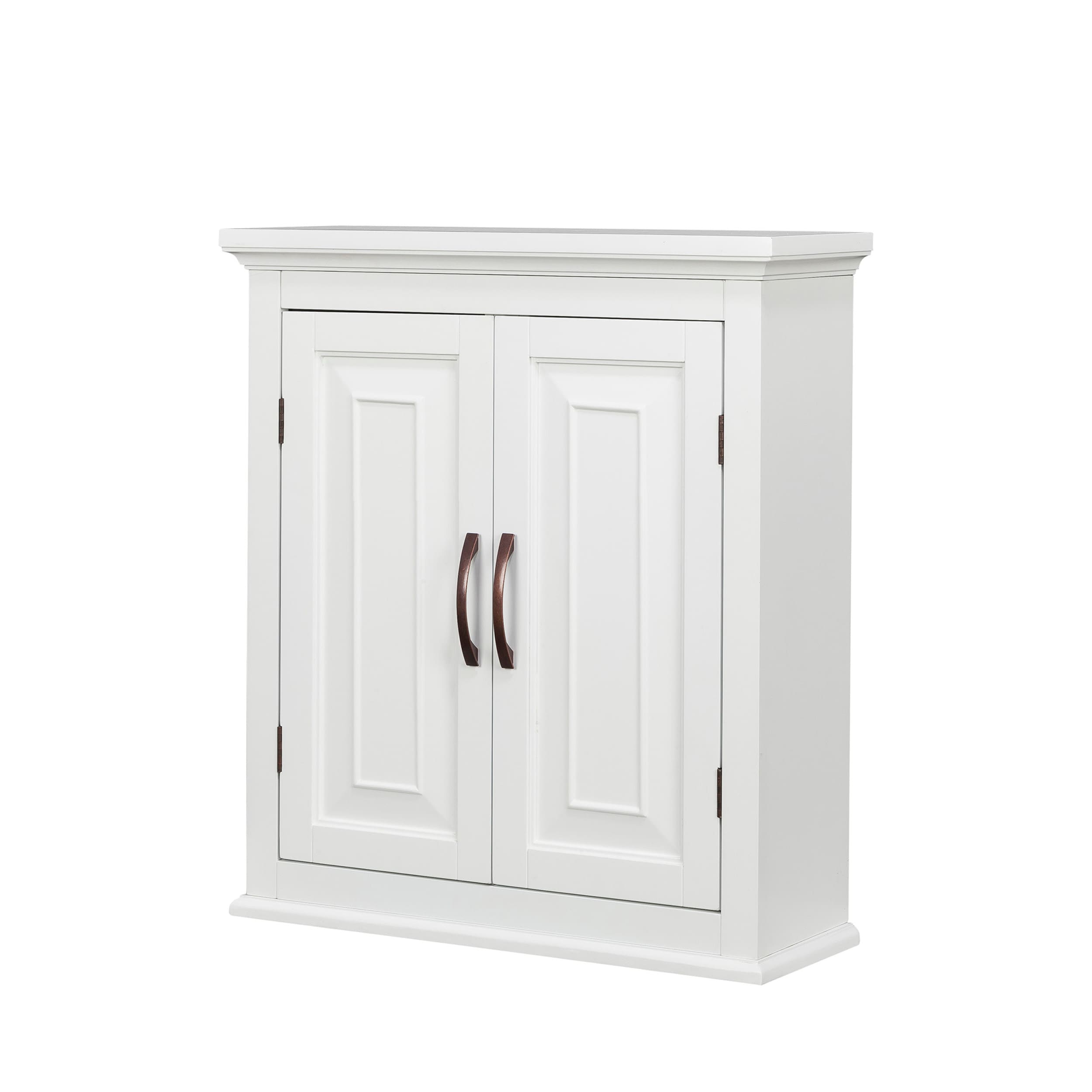 Teamson Home ELG-590 St. James 22.25-Inches x 25-Inches x 8-Inches White Bathroom Wall Cabinet