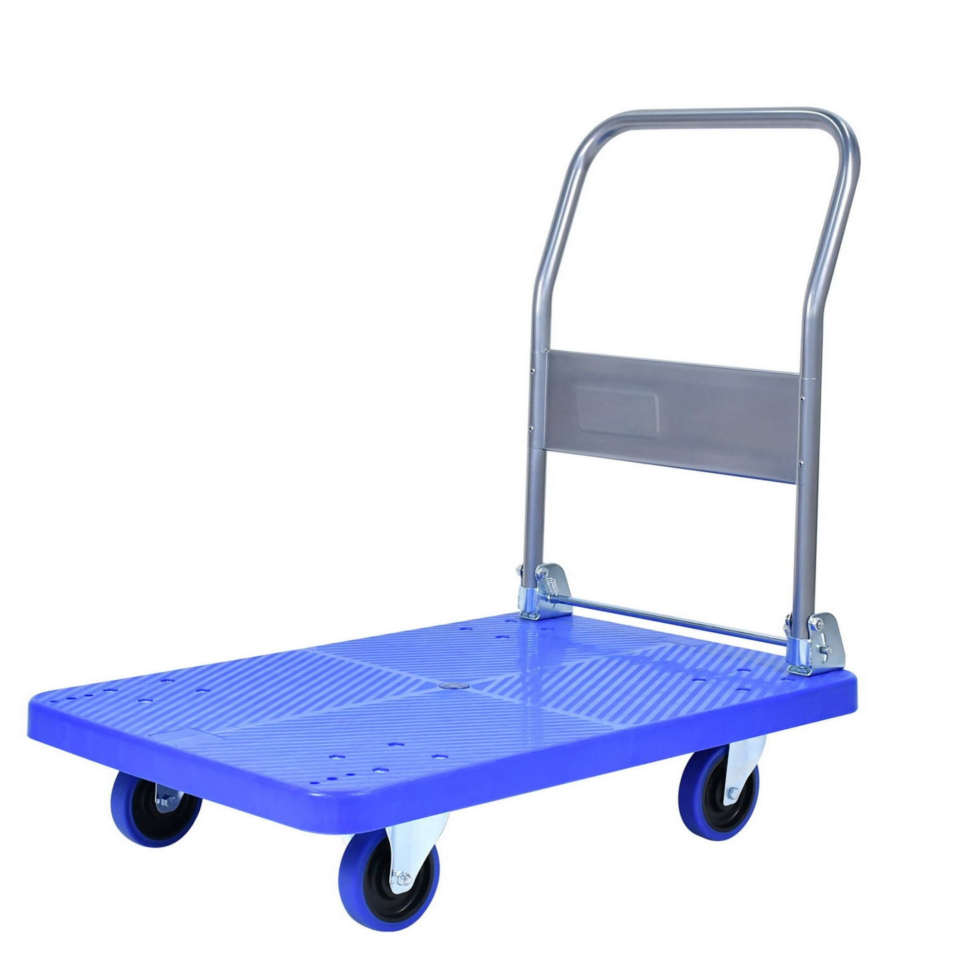 Maocao Hoom BH-DJ-77005 440-lbs. Capacity 4 -Wheel Blue Steel Standard duty platform truck