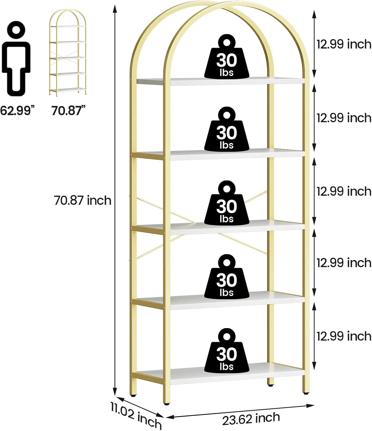 Qeetex LHF-SJ-PHO-0X5UO404 bookcases - View #2