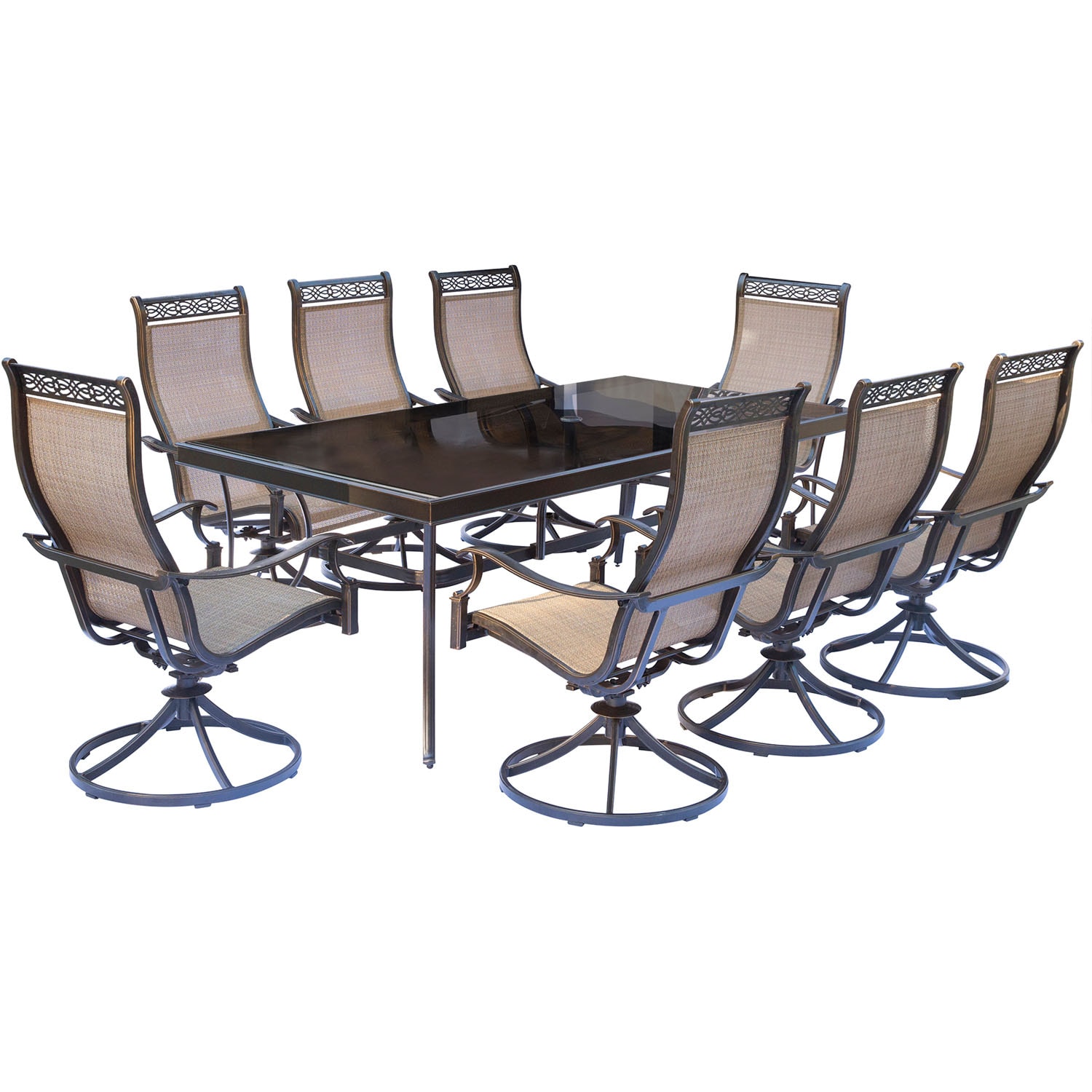 Hanover MONDN9PCSWG Patio-Dining-Sets - View #2