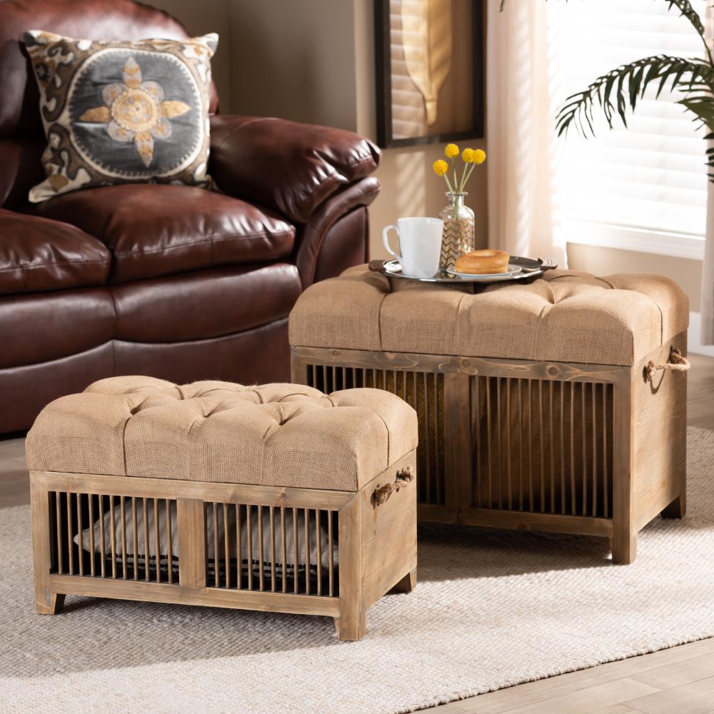Baxton Studio 162-10561-LW Indoor-Ottomans - View #11