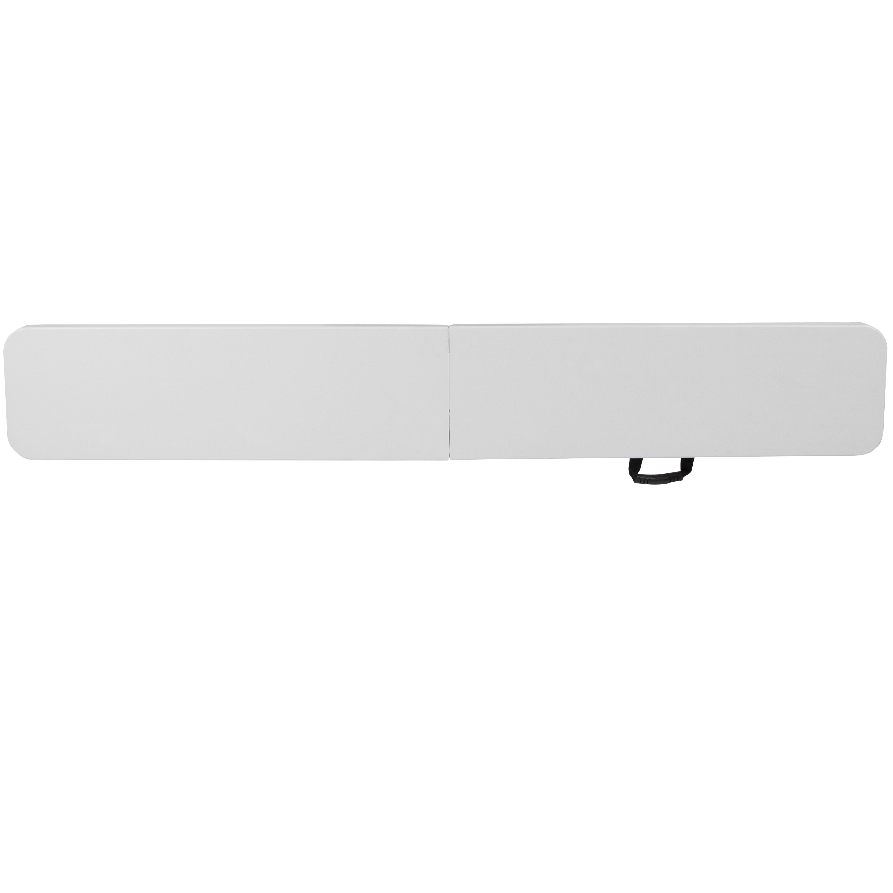 Granite White 6-Foot Folding Bench with Metal Frame