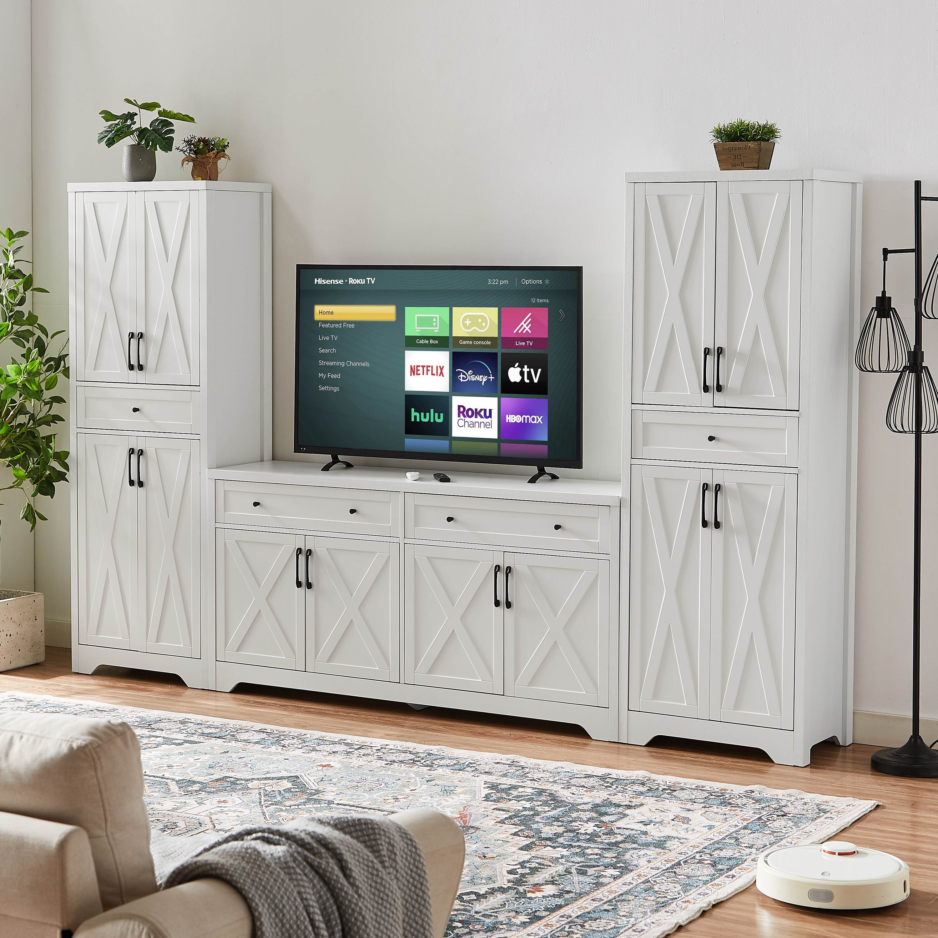 Dexmalle W1162P205097 multi-functional large capacity storage cabinet