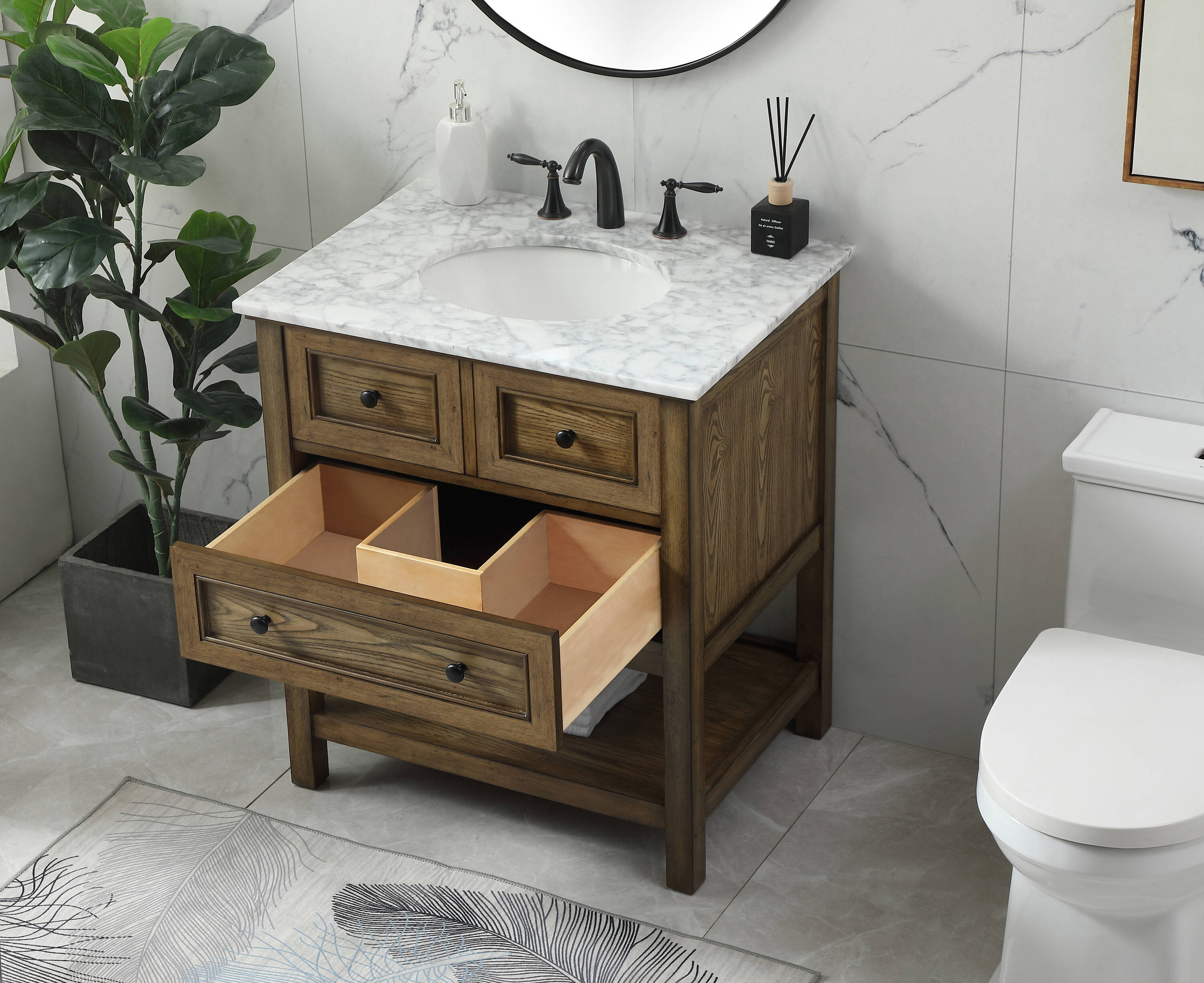 Elegant Decor HF81090DW Bath-Vanity-Combo - View #4