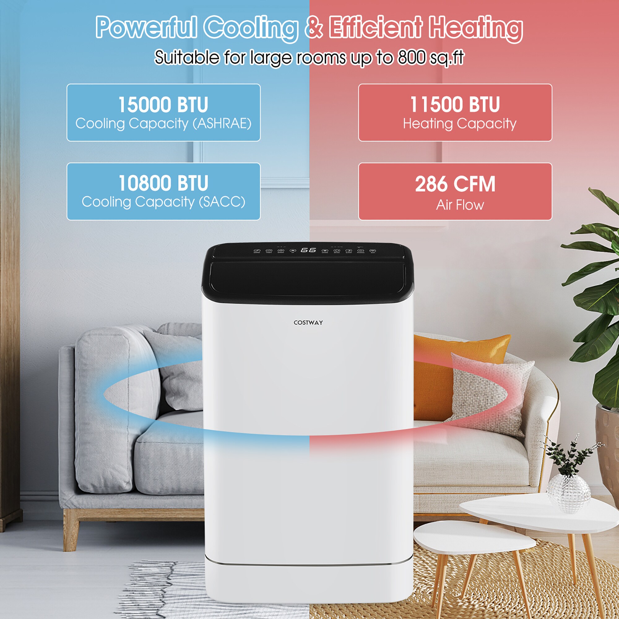 Costway CSHY005685 Portable-Air-Conditioners - View #3