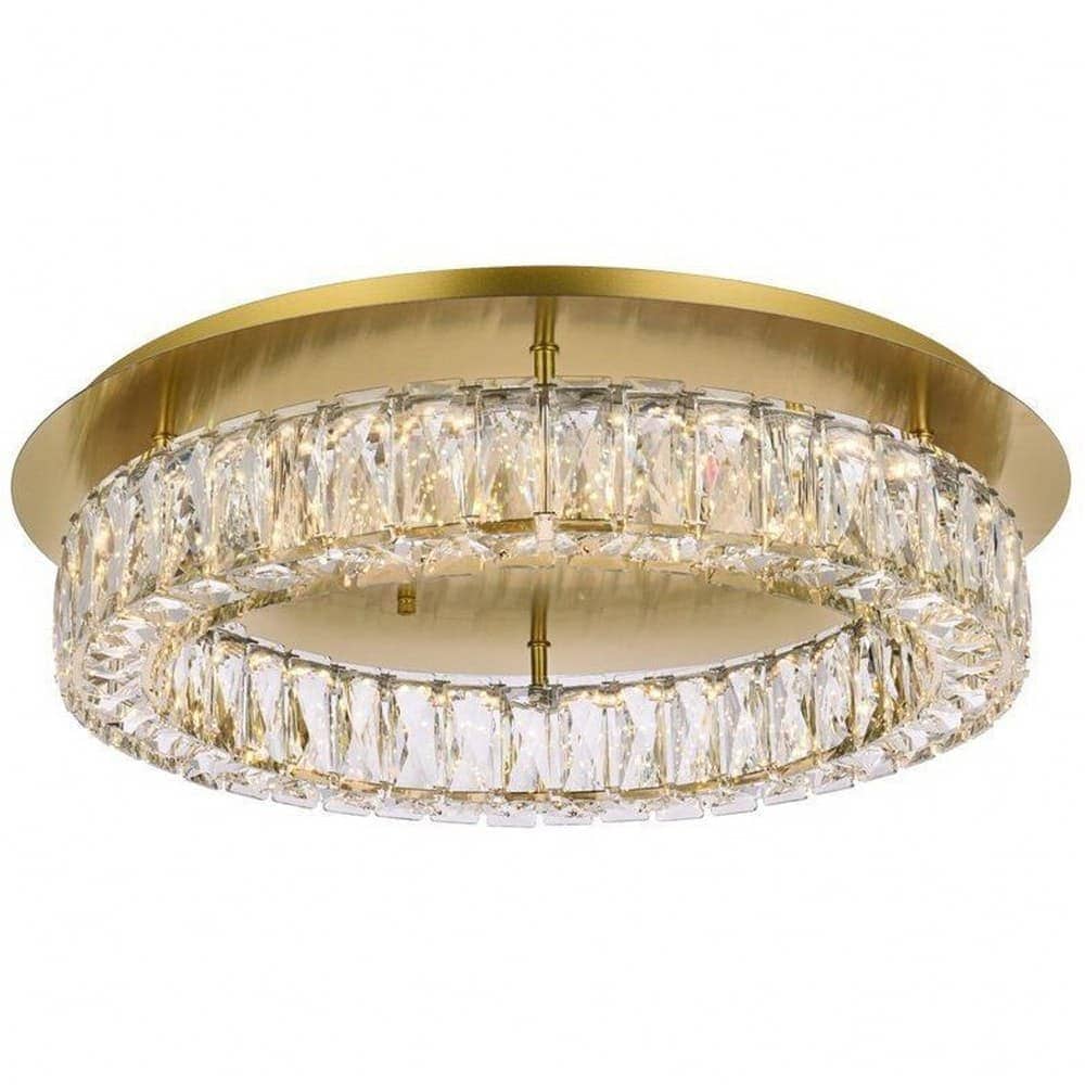 Elegant Lighting A-EL-3503F22G Monroe 1 - Light Gold Modern - LED Crystal And Metal