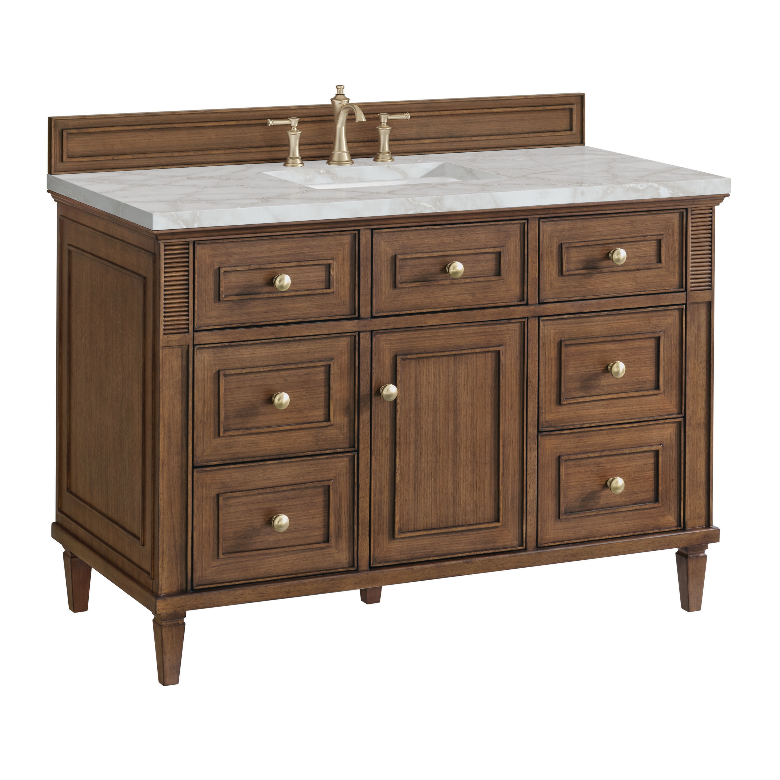 James Martin Vanities 424-V48-WLT-3VSL Bath-Vanity-Combo - View #6