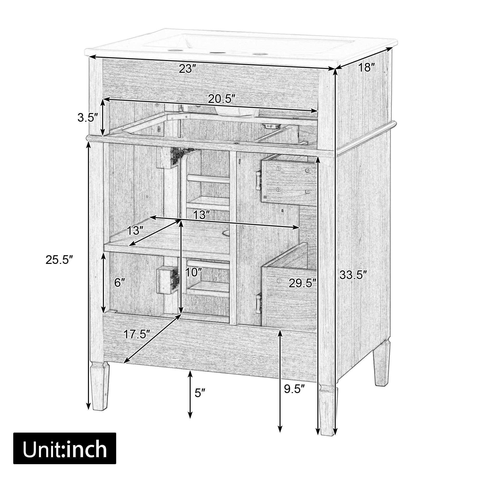 Ayelon WR5675500N Bath-Vanity-Combo - View #3