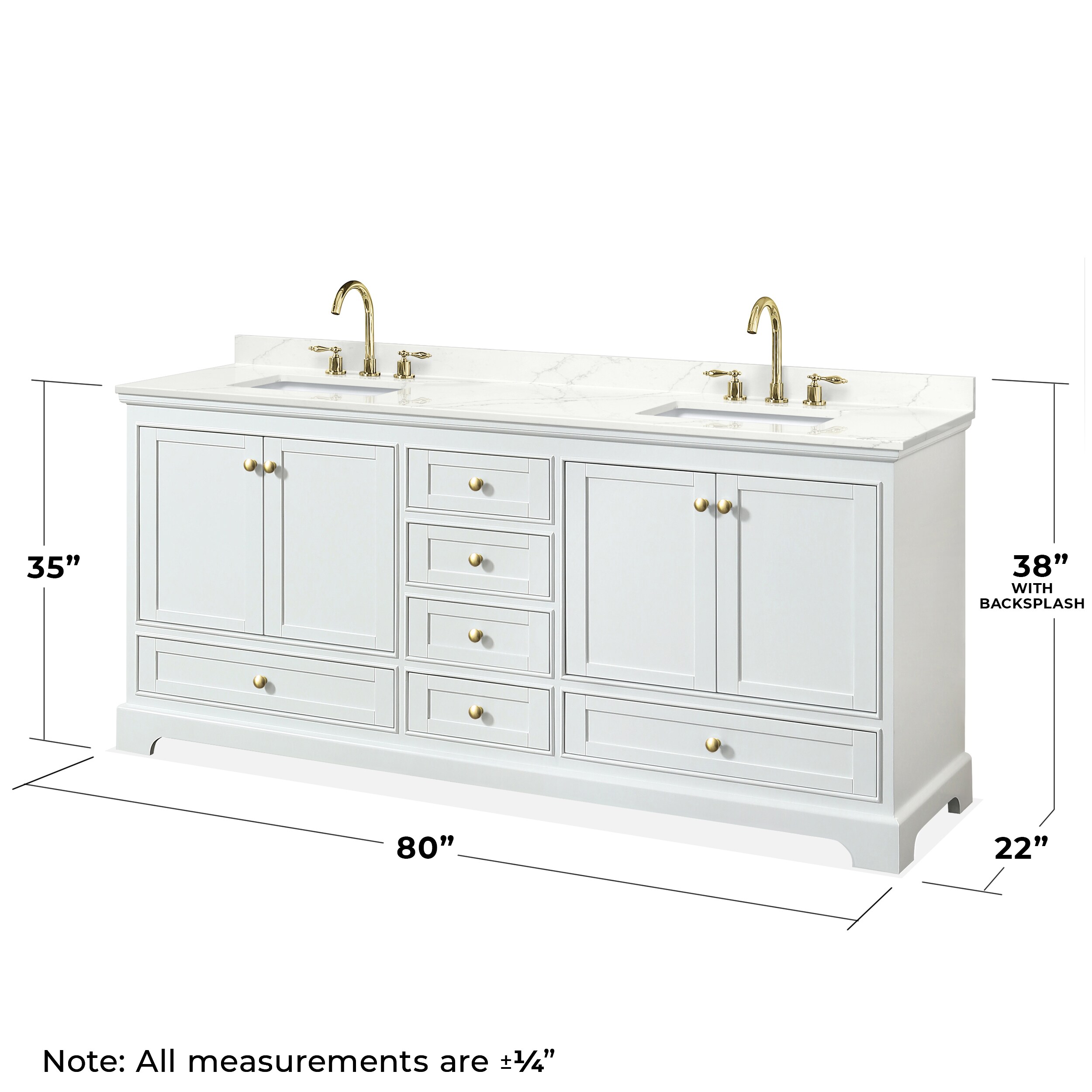 Wyndham Collection WCS202080DWGGTUS3MXX Bath-Vanity-Combo - View #4