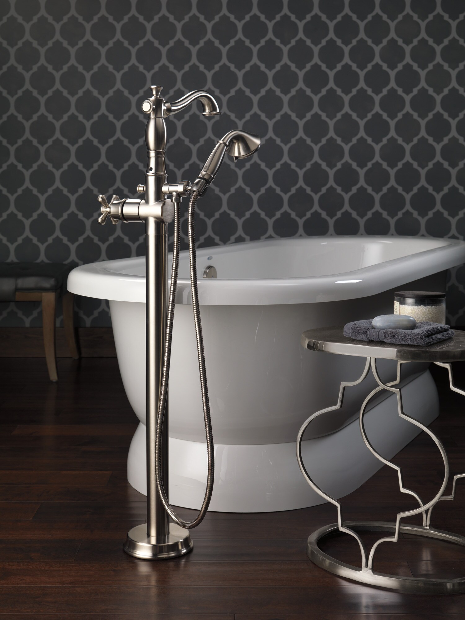Delta T4797-SSFL-LHP Roman-Tub-Faucets - View #5