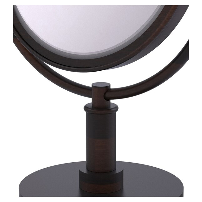 Allied Brass 8-in x 15-in Distressed Bronze Double-Sided Magnifying Countertop Vanity Mirror Allied Brass 8-in x 15-in Distressed Bronze Double-Sided Magnifying Countertop Vanity Mirror
