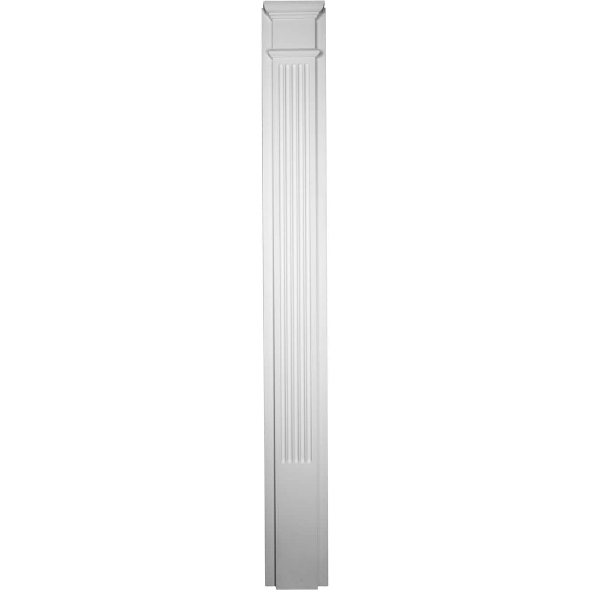 Ekena Millwork PIL10X90X02FL 10-in x 90-1/2-in Unfinished Urethane Pilaster Entry Door Casing Accent