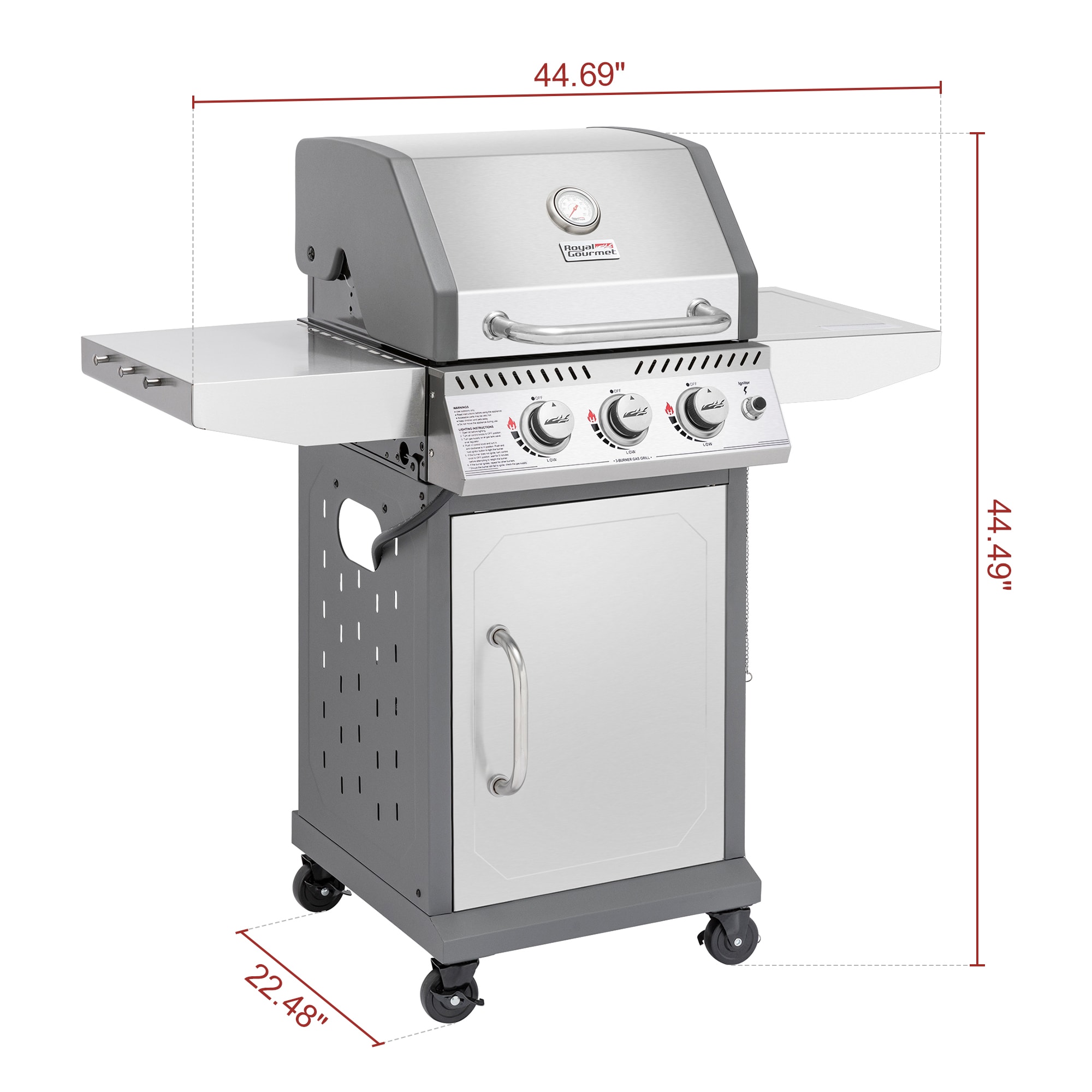 Royal Gourmet GG3001S Gas-Grill - View #19