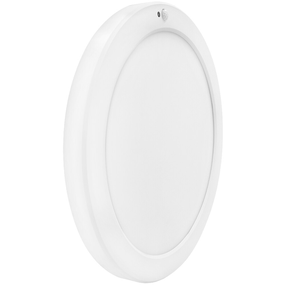 Maxxima Ceiling Mount 1-Light Matte White LED Flush Mount Light in the ...