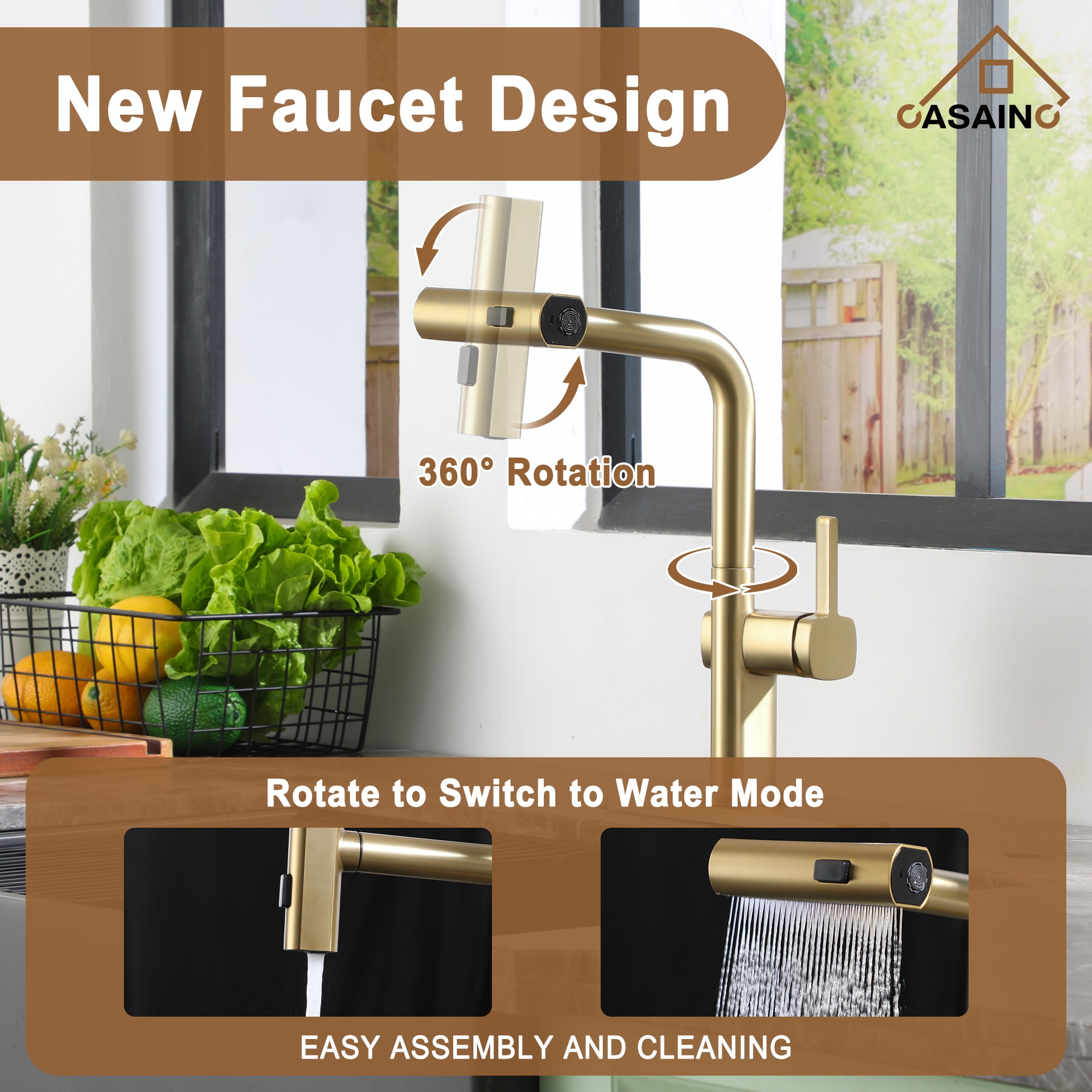 CASAINC KCLT0060BG Kitchen-Faucets - View #10