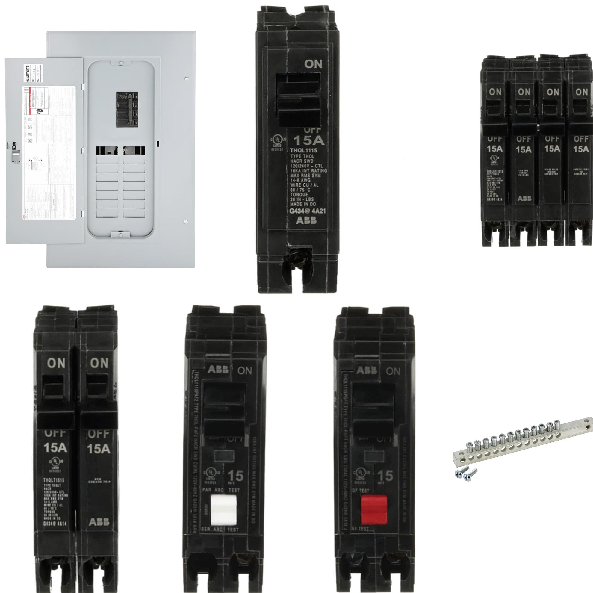 ABB  ReliaHome P-Series 150 -Amp 16 -Spaces 32 -Circuit Indoor Main Breaker Plug-On Neutral Load Center and Accessories Collection