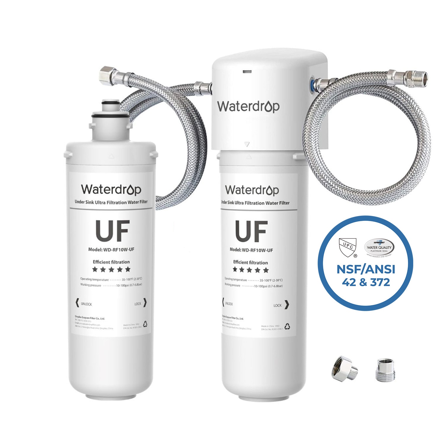 Waterdrop BL-WD-15UAW-UFST  10UA-UF 0.01 μm Ultra Filtration Under Sink Water Filter Extra WD-RF15W-UF Replacement filter