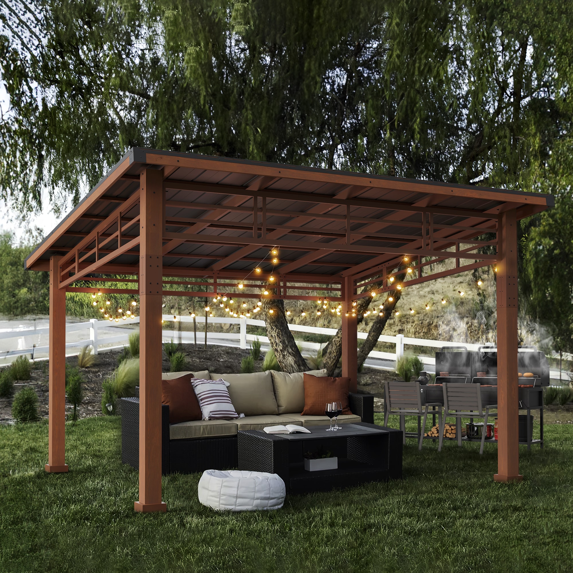LUE BONA TL-004-2ALS Wood-Resin-Gazebos - View #11