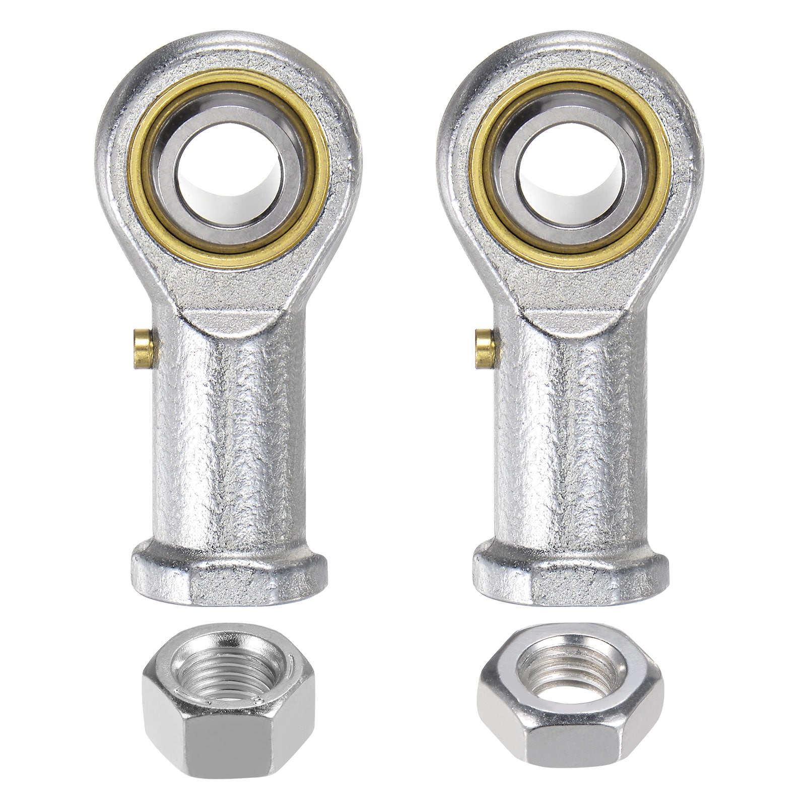 Unique Bargains PHSB6 3/8 Inch Female Rod End Bearing Set - 2pcs of 3/8-24 Left and Right Hand Thread Rod Ends with Jam Nut #S25120203UX2075