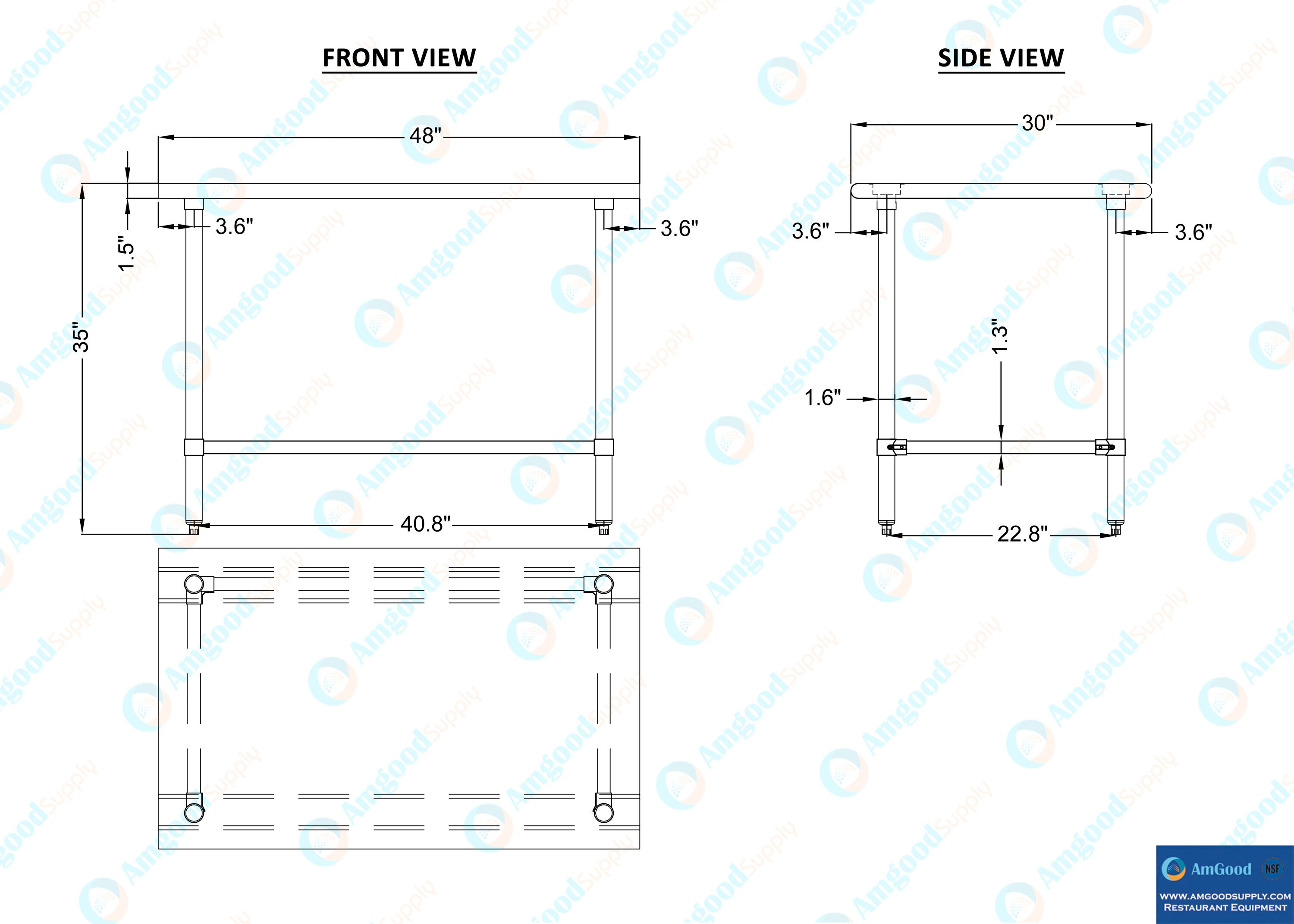Amgood LWT-3048-RCB Kitchen-Furniture - View #5