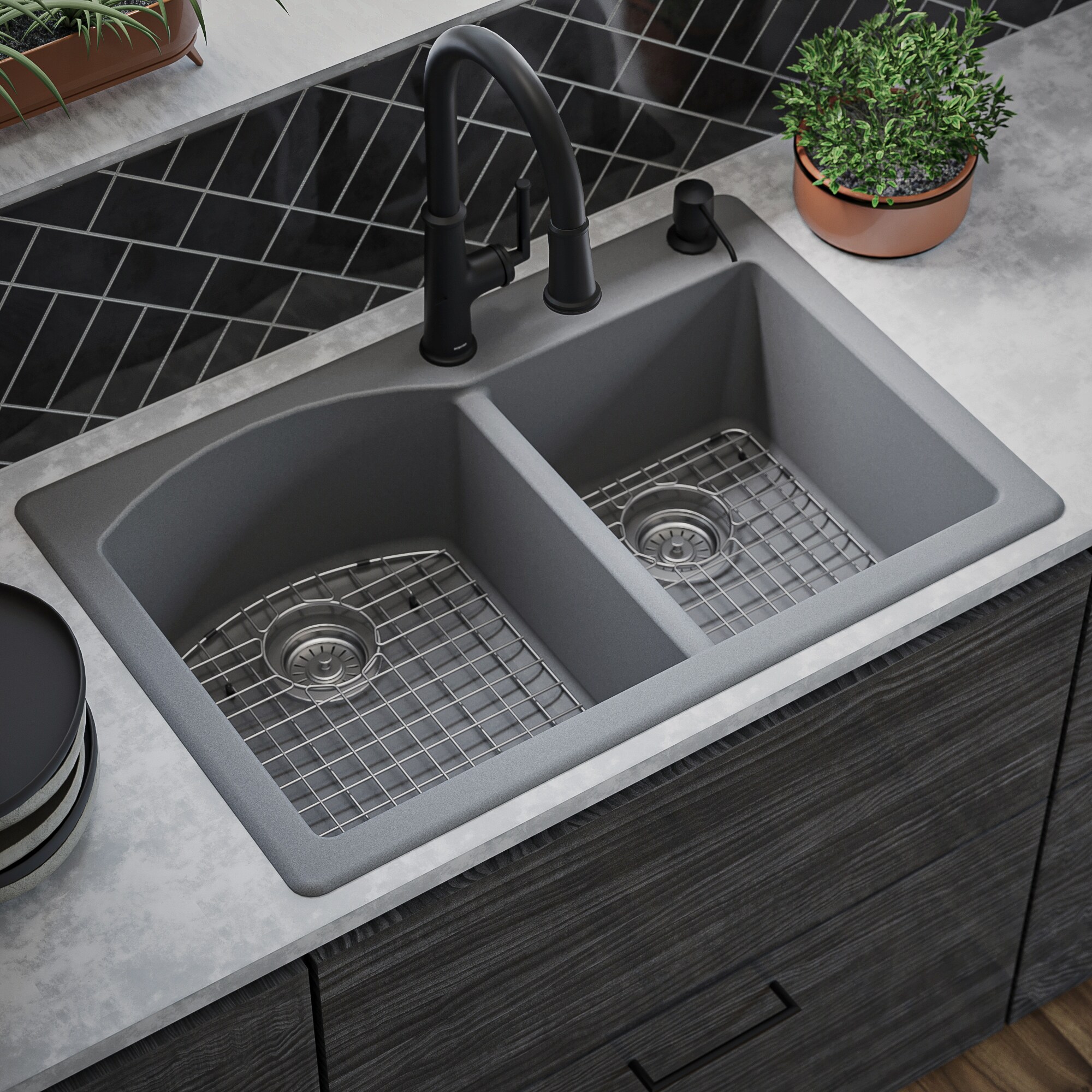 Karran QT-610-GR-PK1 Kitchen-Sinks - View #4