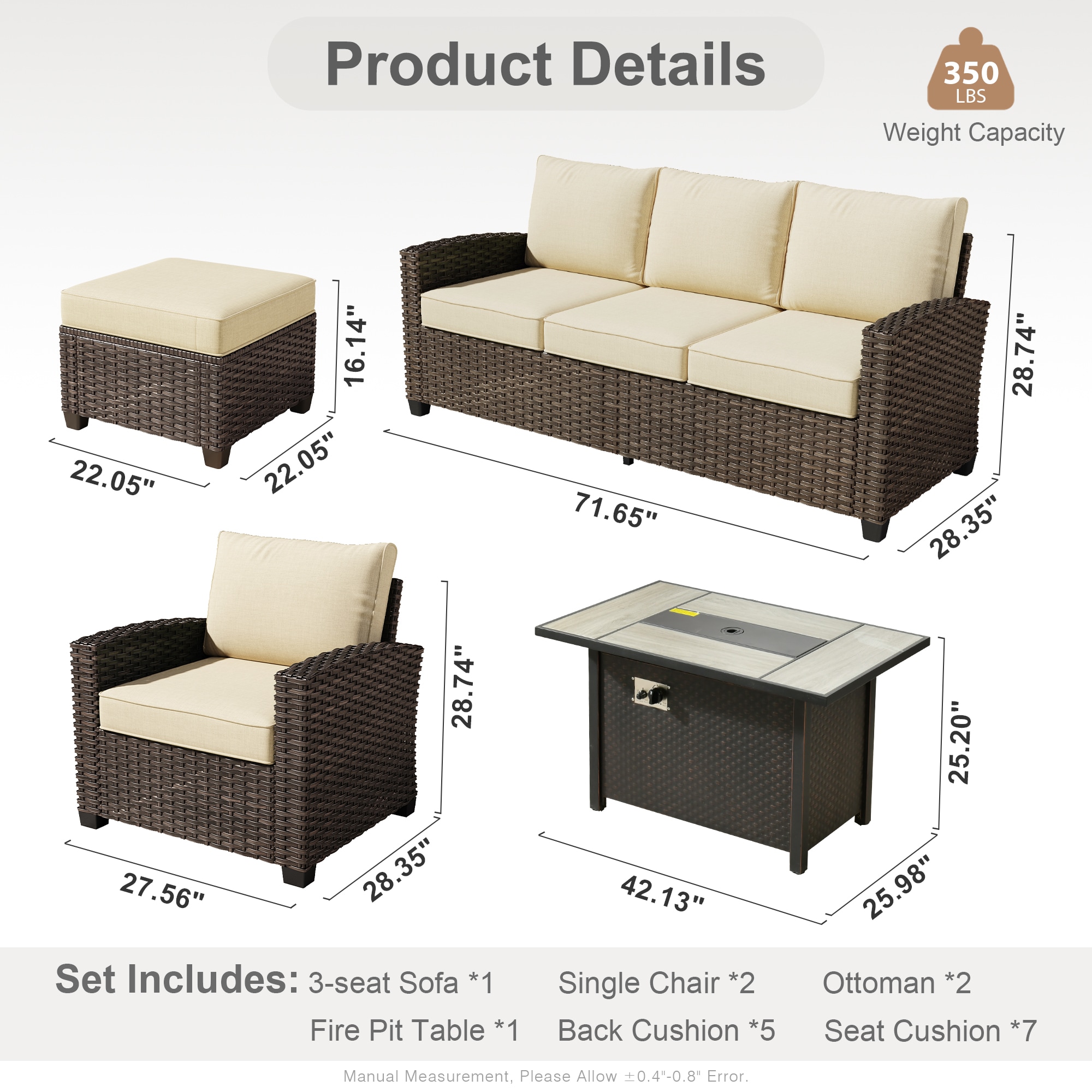 Caodoc L5-GY-PRS601-1 Patio-Sofas-Daybeds - View #8