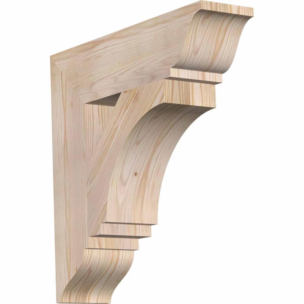 Ekena Millwork BKT06X24X24IMP01SDF Imperial traditional smooth 5-1/2-in x 24-in x 24-in Douglas fir Brown Wood Standard bracket