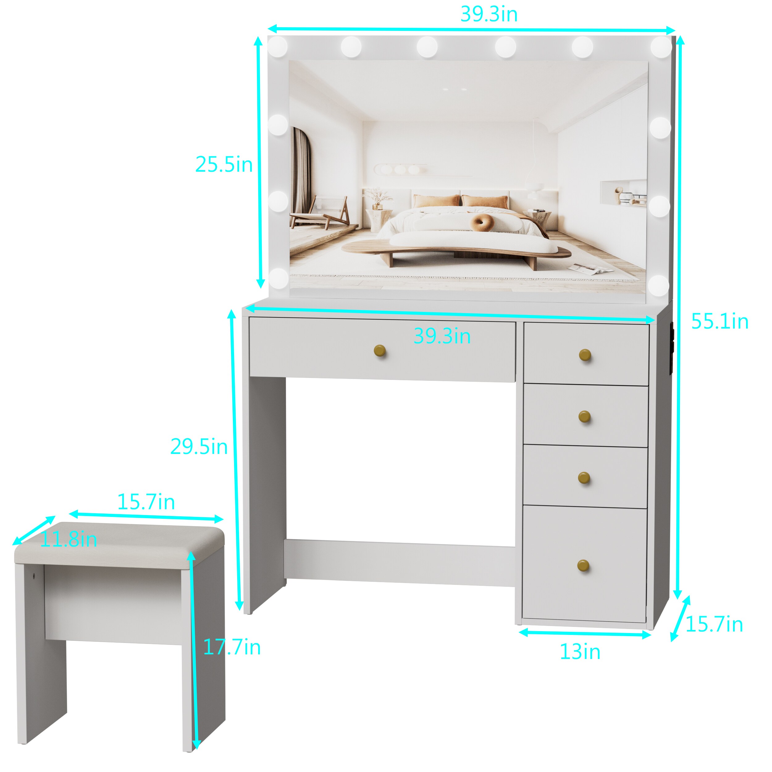PAKASEPT TTFLXX12120064 Bedroom-Vanities - View #9