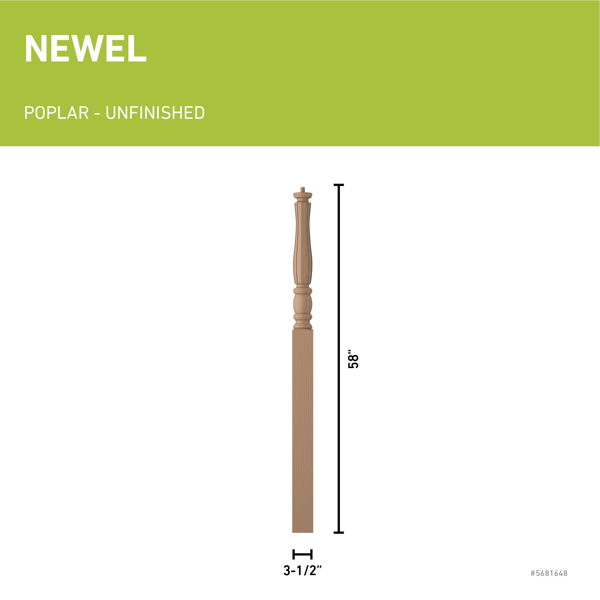 L.J. Smith Stair Systems LJF-3315-P Interior-Stairpart-Newel-Posts - View #3