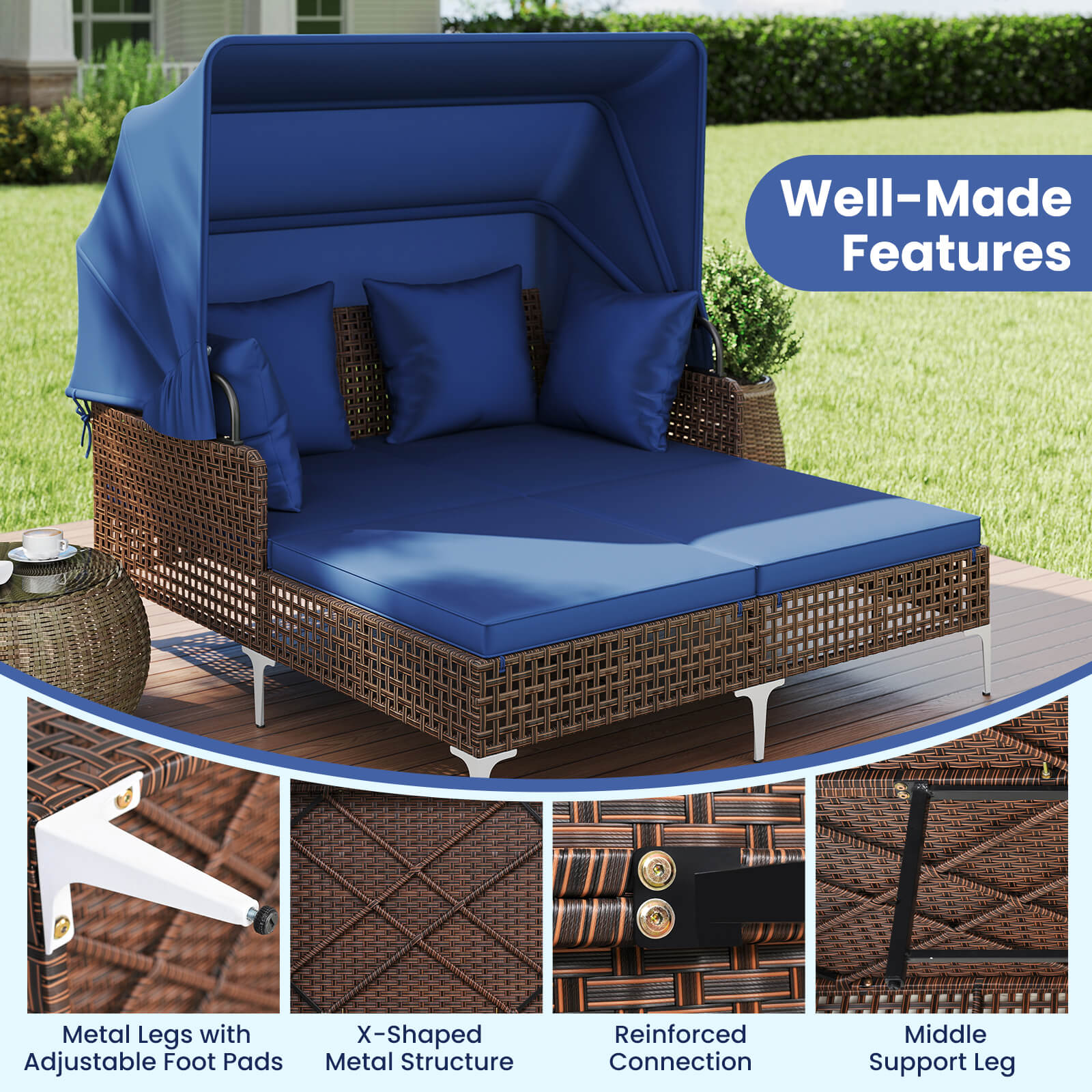 Costway HCST08683 Chaises-Settees - View #3