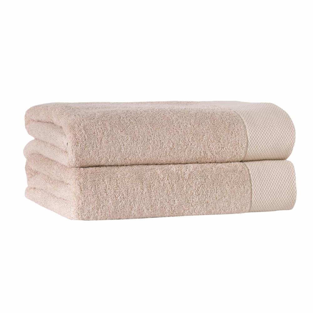 Enchante Home 2-Piece Hazelnut Turkish Cotton Bath Sheet (Signature) in ...