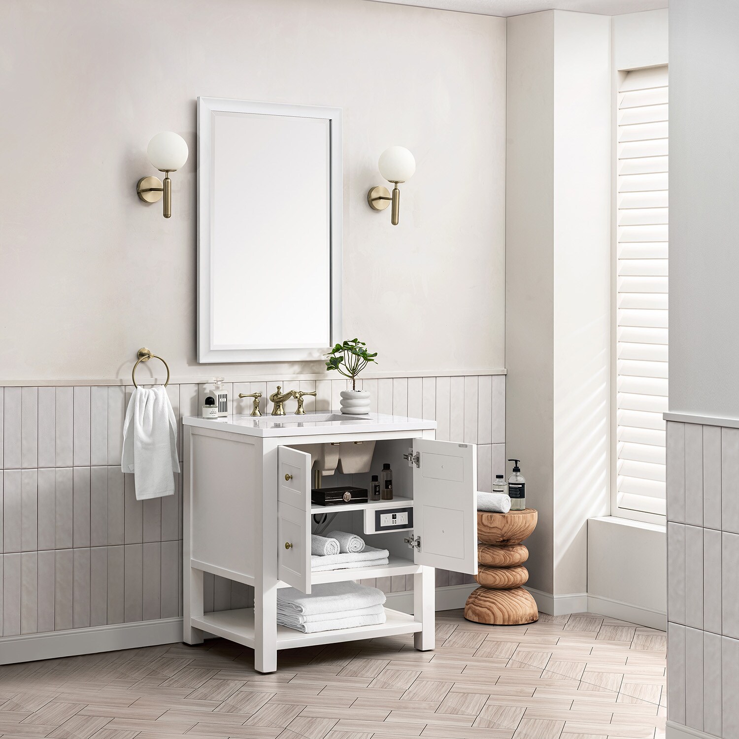 James Martin Vanities 330-V30-BW-3WZ Bath-Vanity-Combo - View #4