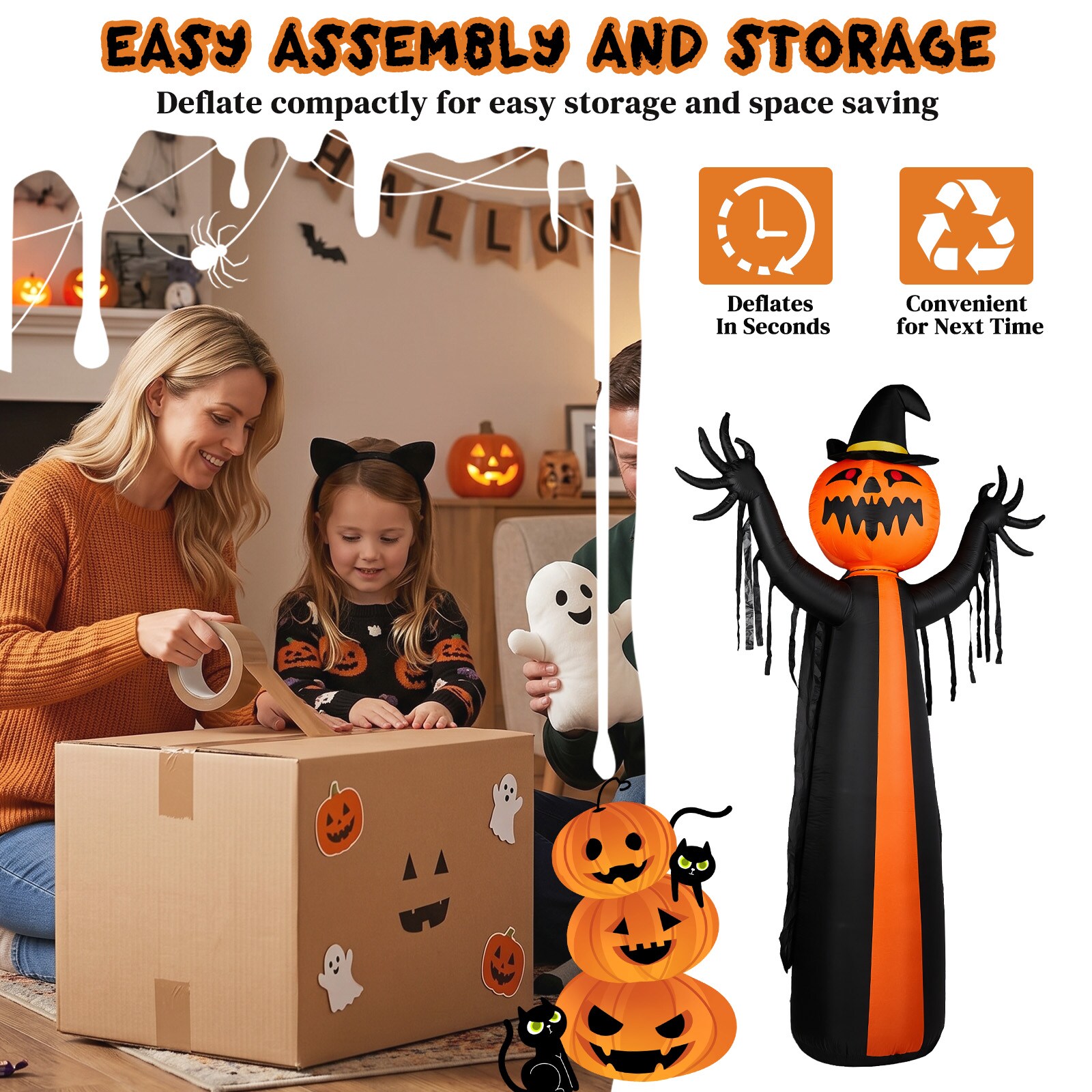ROSMENA 07587920-SYHJQ011 Table-Halloween-Decor - View #8