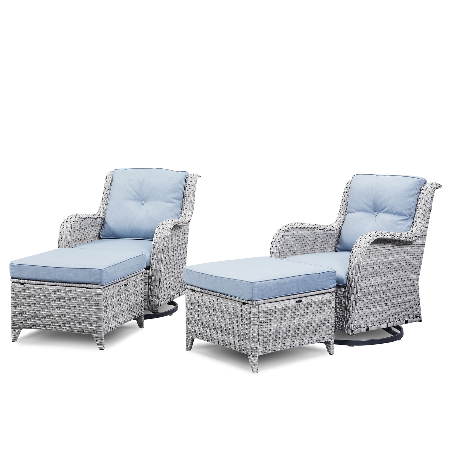 Lowes outdoor chair online with ottoman