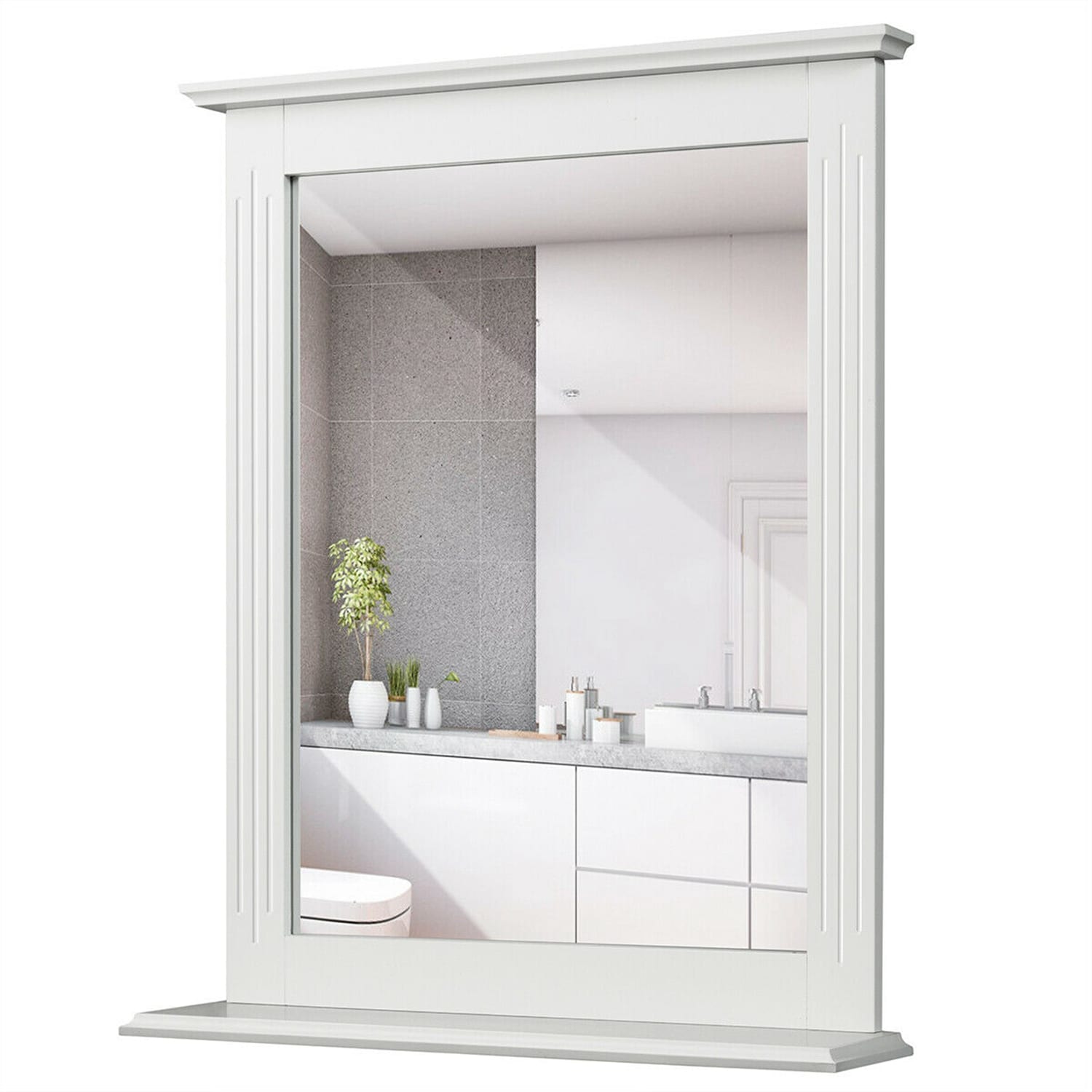Forclover HYFC-BA553WH Framed-Bath-Mirrors - View #3