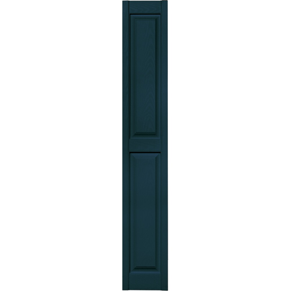 Vantage V4711275166 12-in W x 75-in H Indigo Blue Raised panel Exterior Shutters ( 1 -Pack )