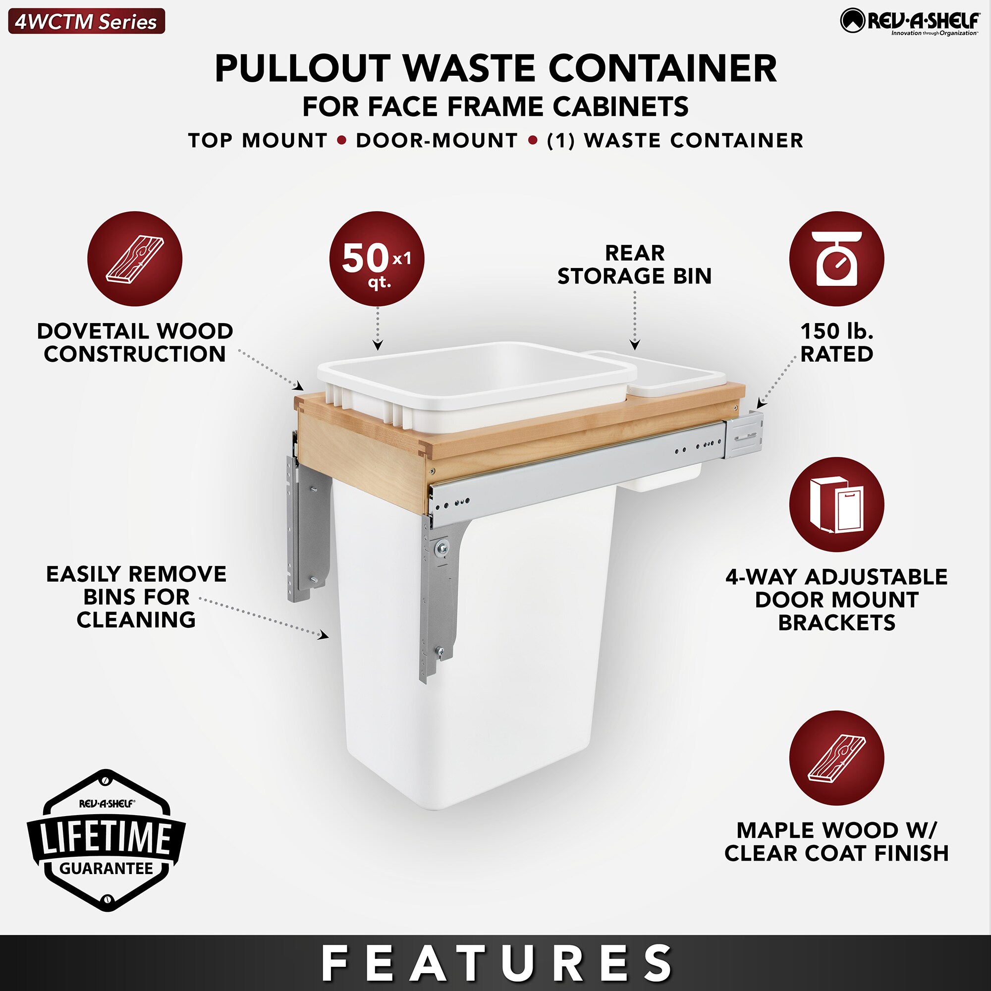 Rev-A-Shelf 176710 Pullout-Trash-Cans - View #10